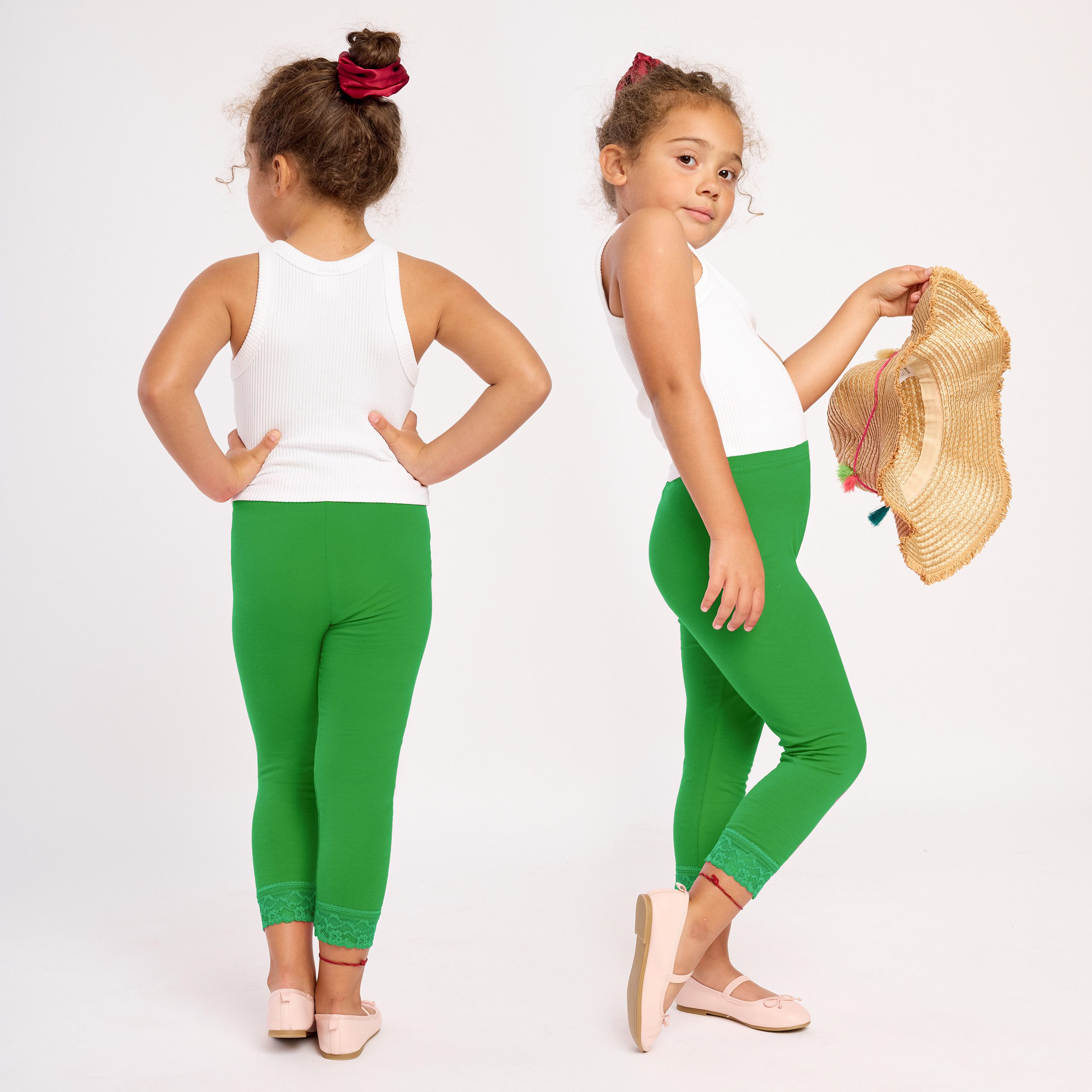 Merry Style Leggings Mädchen 3/4 Capri Hose MS10-293 (1-tlg) aus Viskose