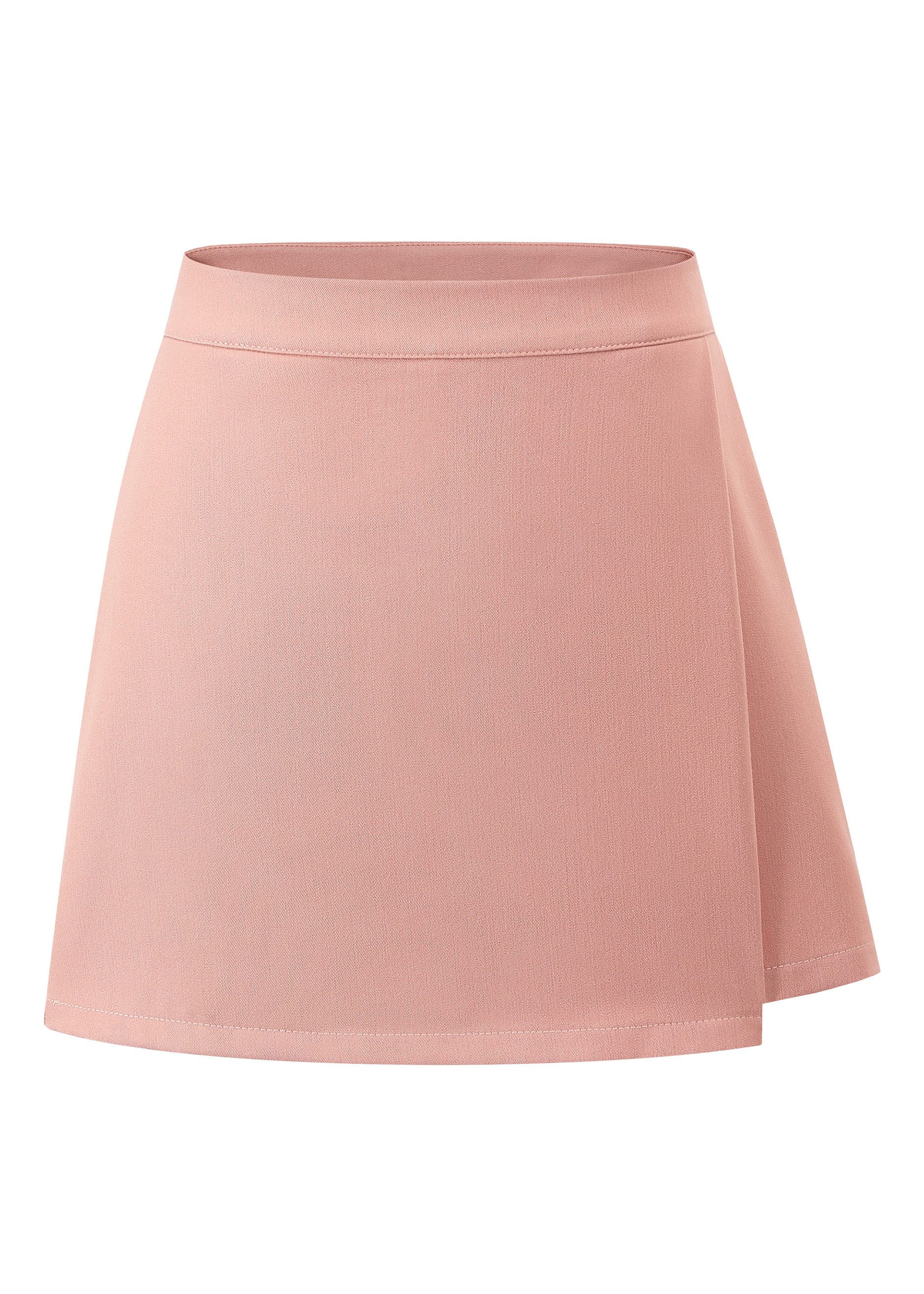 SASSYCLASSY Hosenrock Kurzer Hosenrock mit hohem Bund und Wickeloptik Skort günstig online kaufen