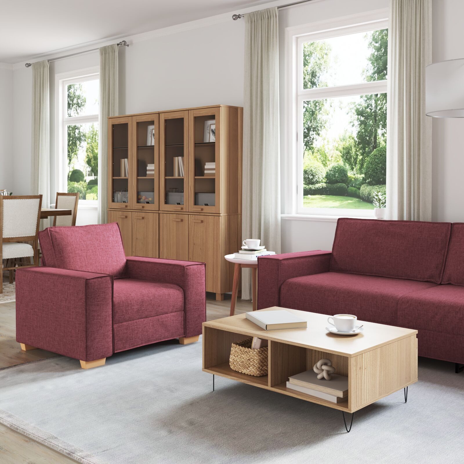 vidaXL Sofa 3-teilige Sofaset mit Kissen günstig online kaufen