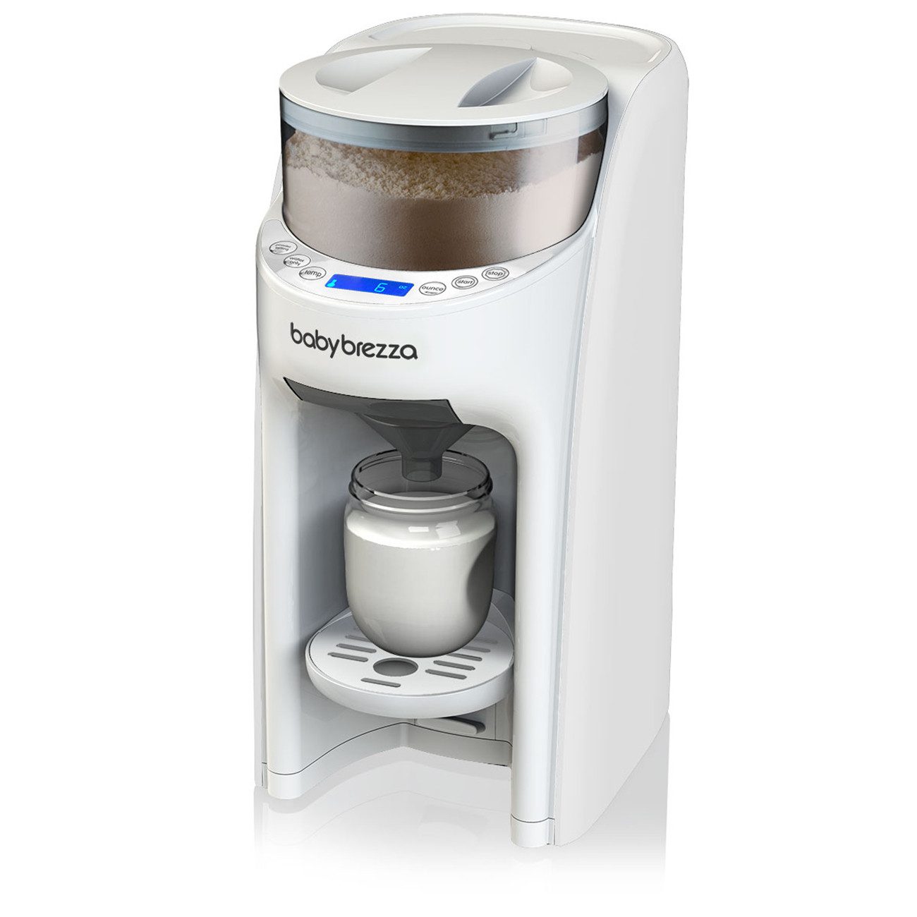 Baby Brezza Babyflaschenwärmer Automatischer Flaschenzubereiter mit Pulvermischung und Temperaturwahl, Zubereitung in Sekunden – ideal auch für nachts