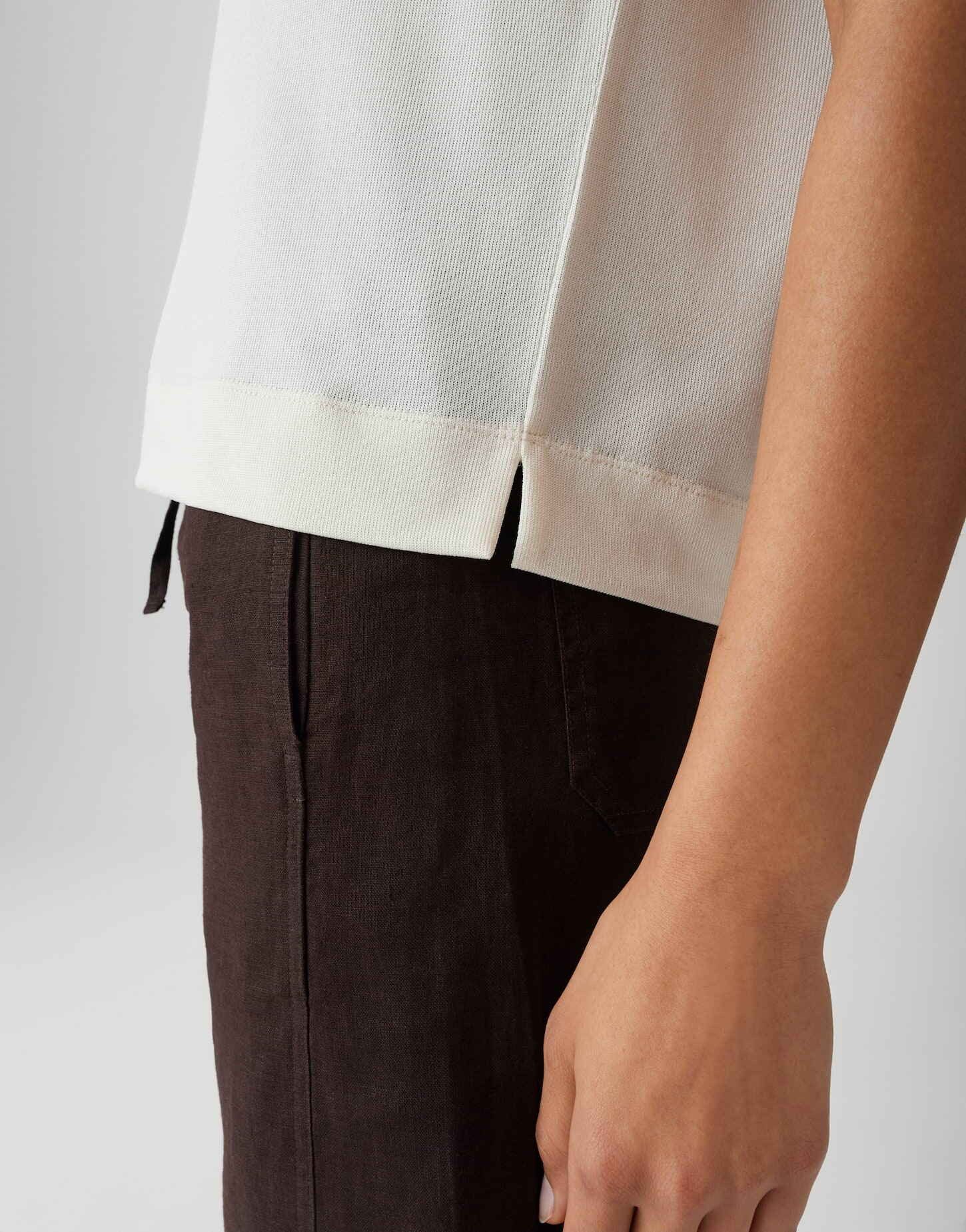 OPUS Kurzarmshirt Slummi Regular Fit mit Rippstruktur Mit kleinen Schlitzen an der Seite – Bild 5 von 5