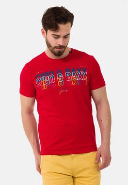 Cipo & Baxx T-Shirt CT717 mit trendigem Markenprint
