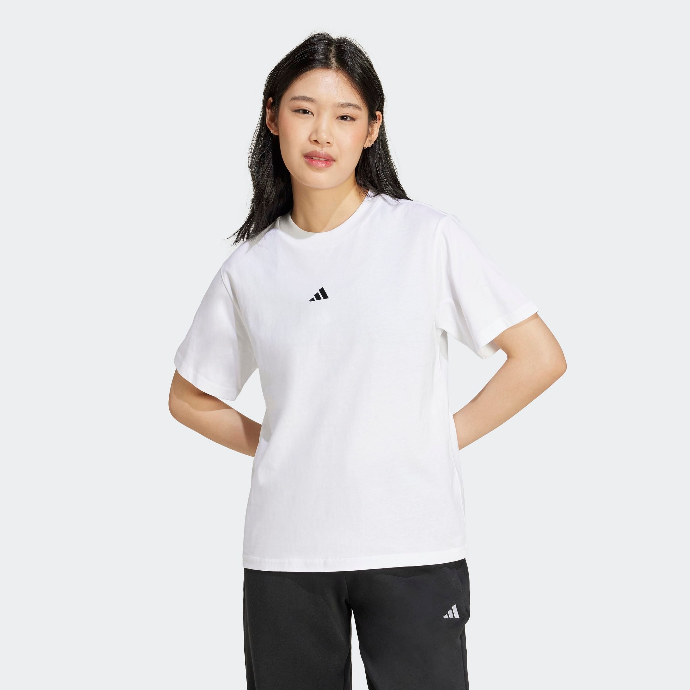 adidas Sportswear T-Shirt W SL SJ T Basic Design, Rundhalsausschnitt, mit k günstig online kaufen
