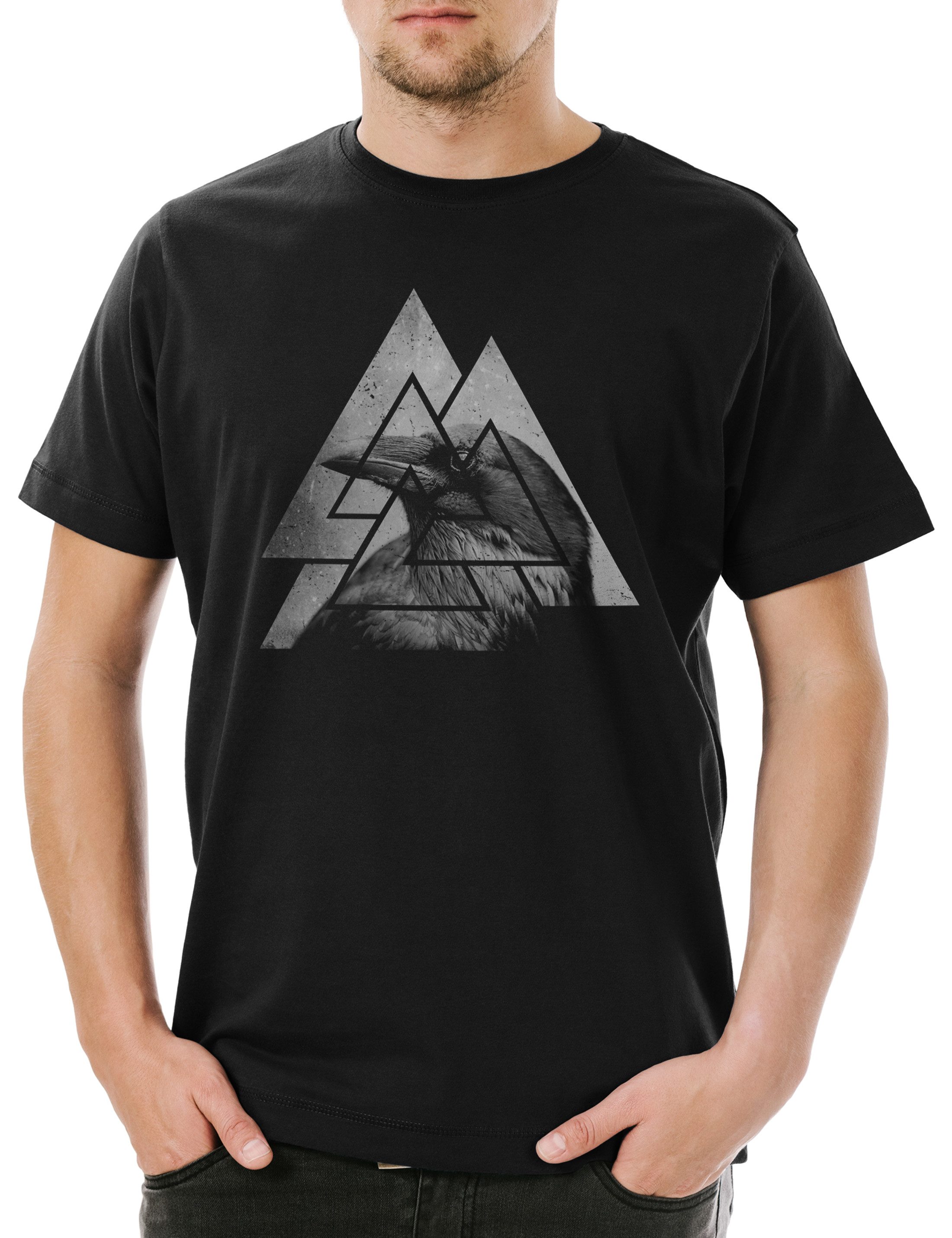 Urban Backwoods Print-Shirt Walknut Raven Herren günstig online kaufen
