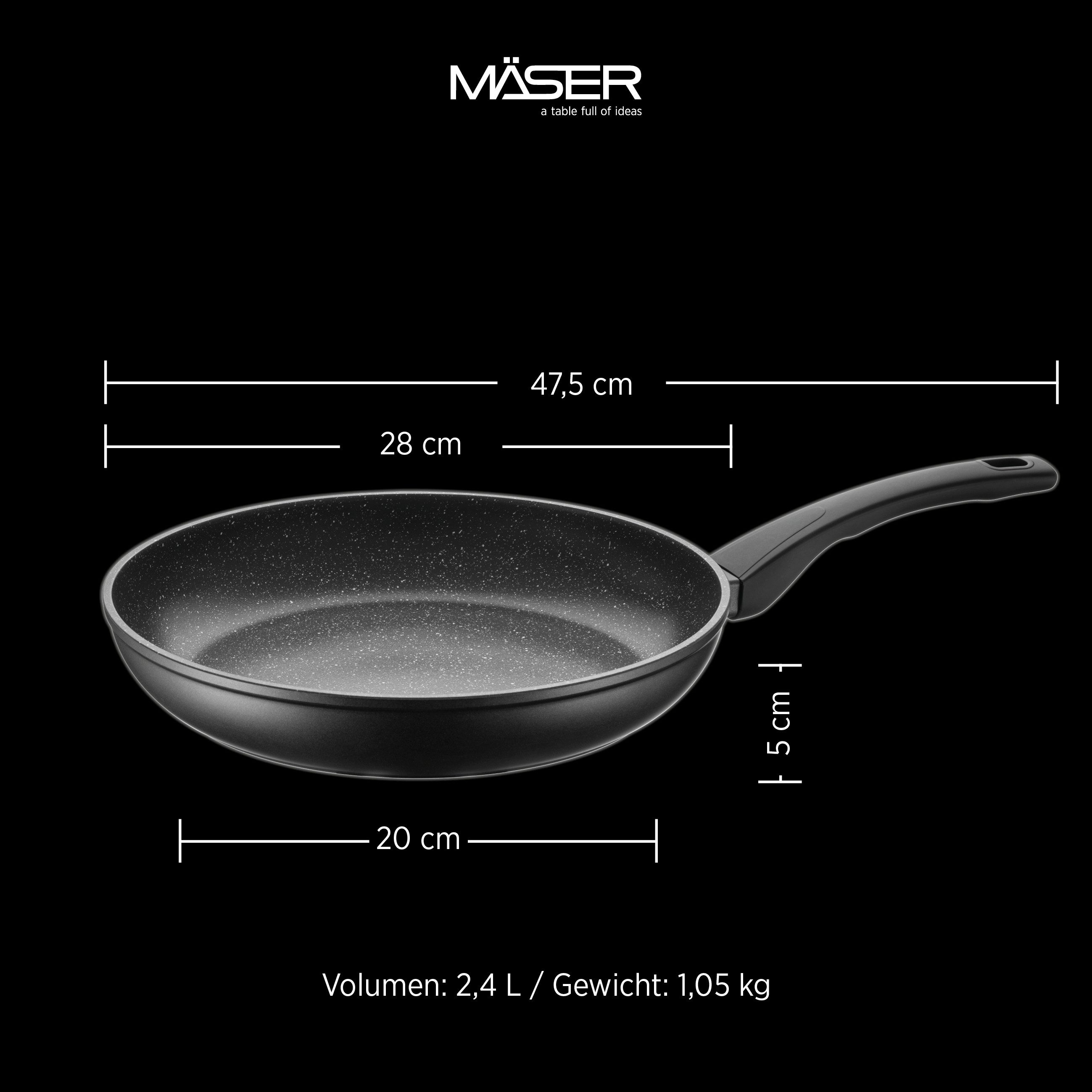 MÄSER Bratpfanne Leonis, Aluminium