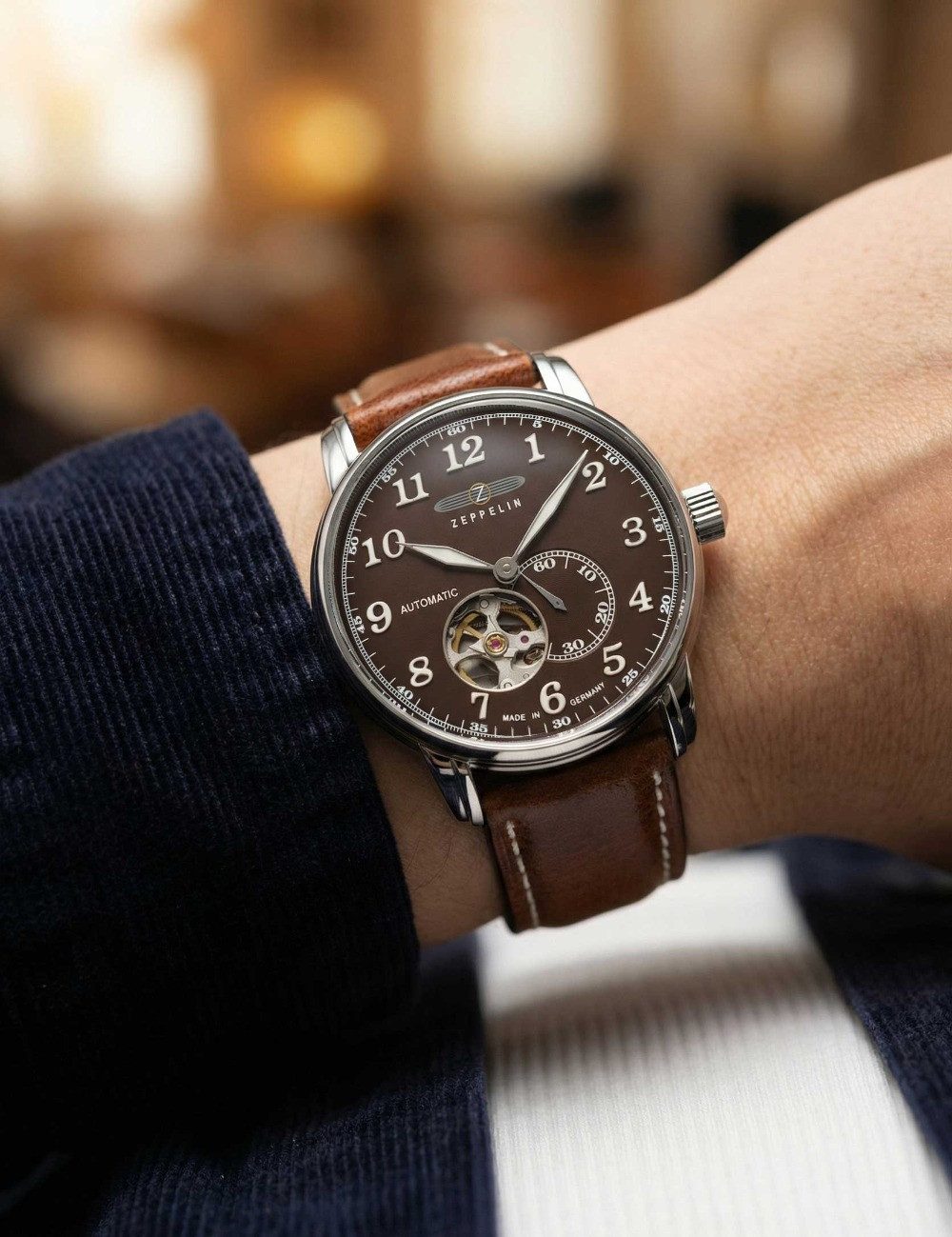 ZEPPELIN Automatikuhr Zeppelin 7666-4 Graf Zeppelin LZ127 Automatik Herrenu günstig online kaufen