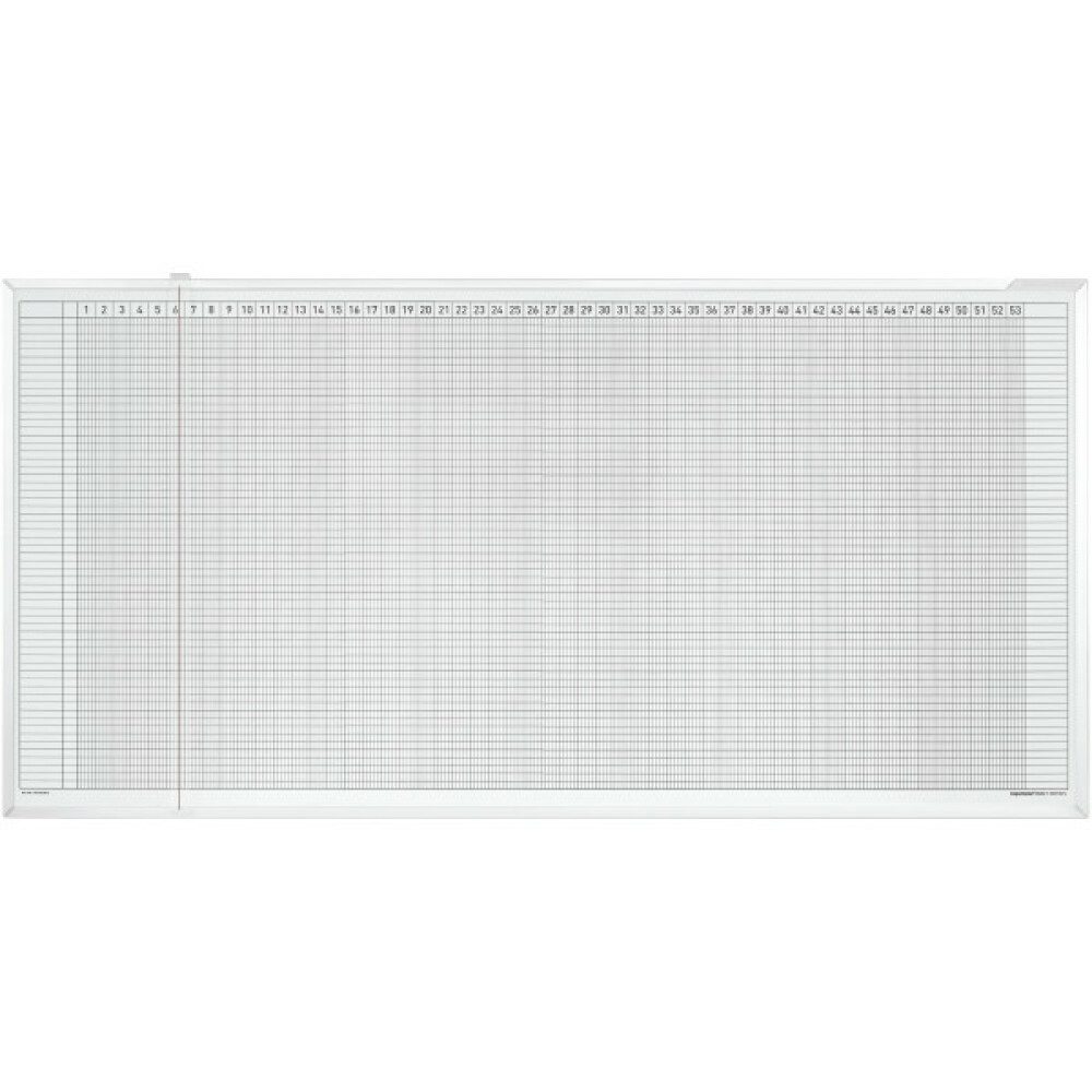 magnetoplan® Jahresplaner Personal, Urlaubs und Akt. planer - 5Tage - 30 Mitarbeiter - 150x45cm