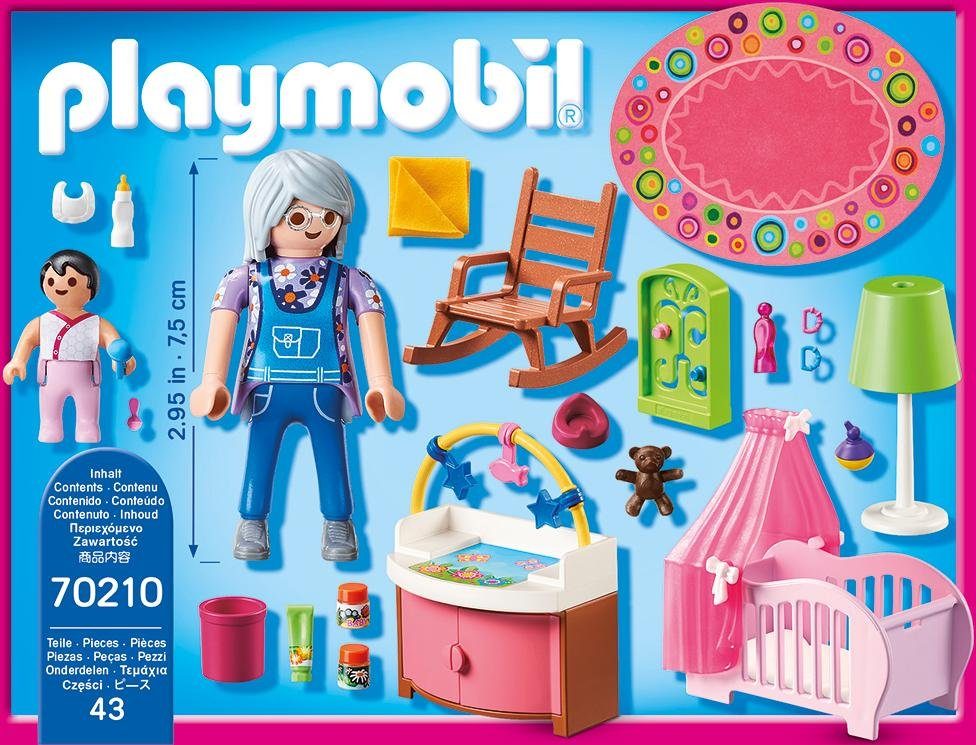 Playmobil® Babyzimmer (70210), Dollhouse Konstruktions-Spielset, (43 St), M günstig online kaufen