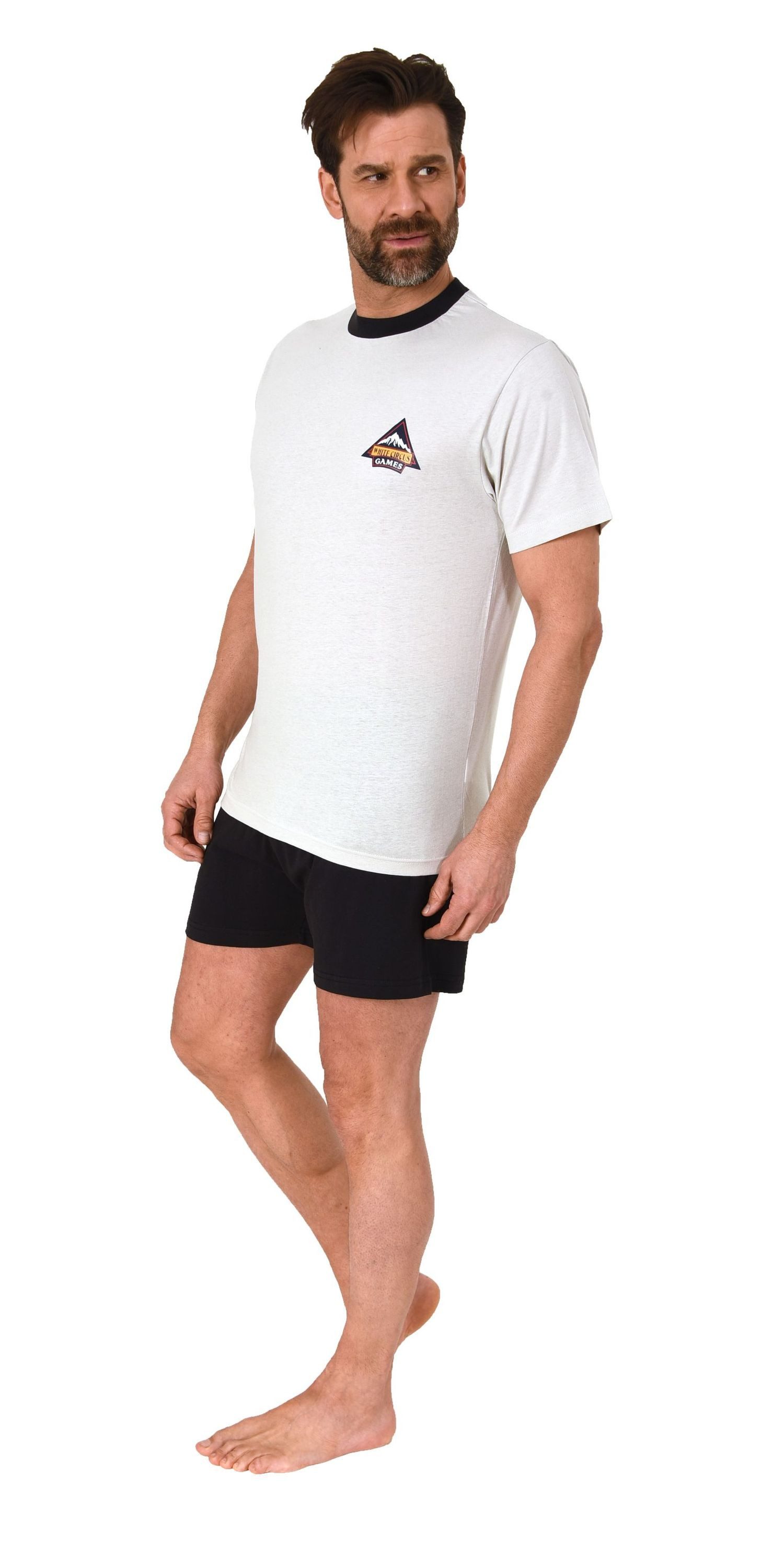 Normann Pyjama Normann Herren Schlafanzug kurzarm günstig online kaufen