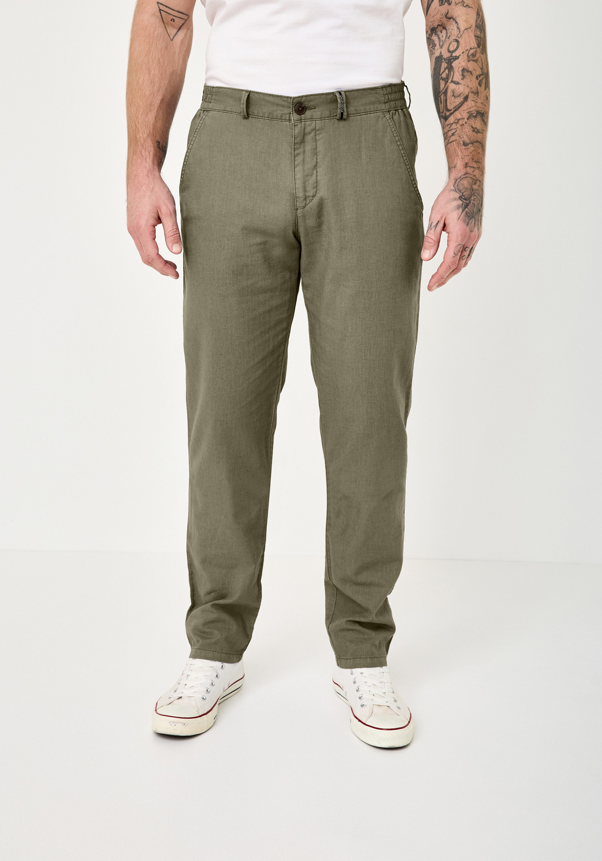 Redpoint Stoffhose HALIFAX Leichte Baumwoll-Leinen Chinos aus der 16 Shades Edition