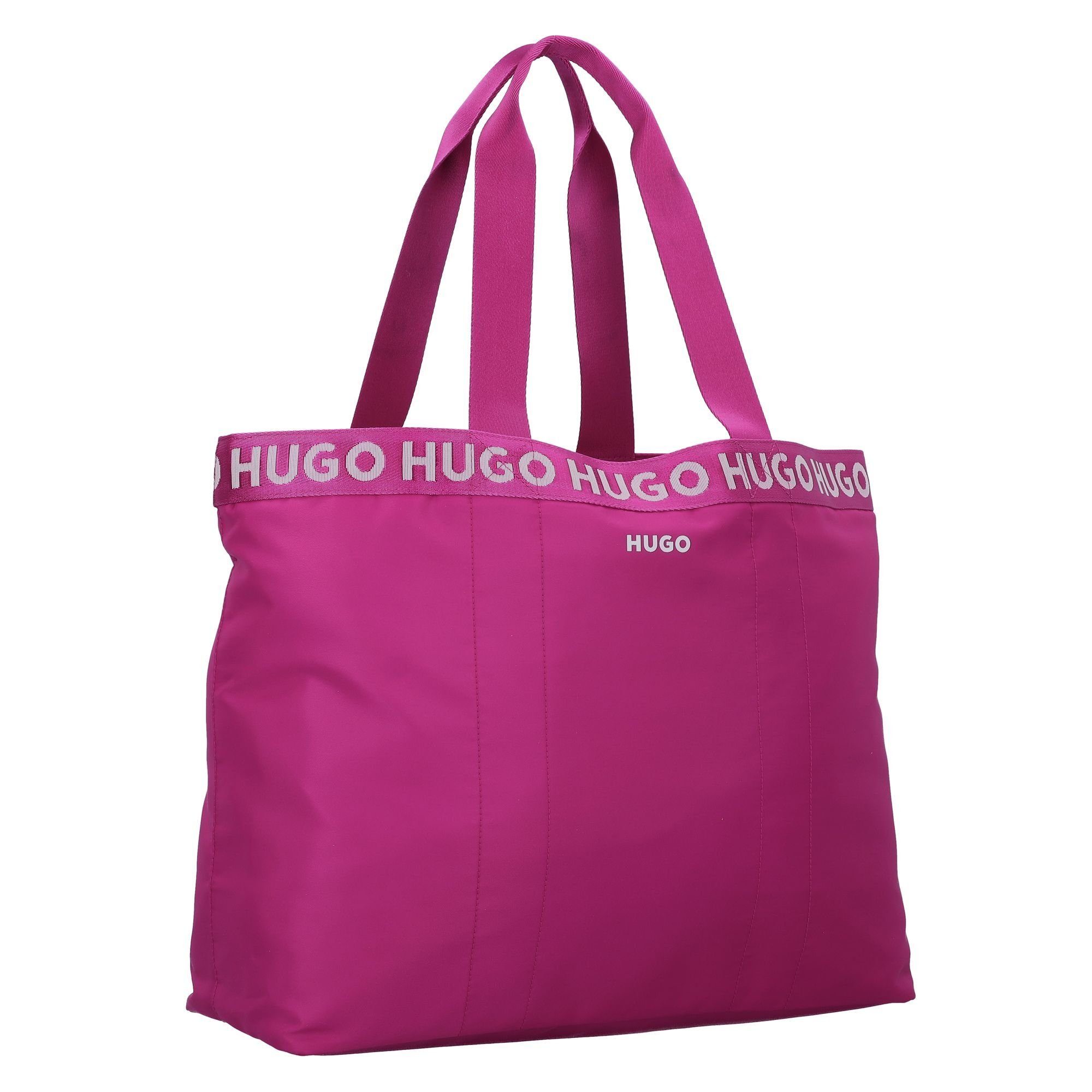 Polyester HUGO pink Shopper, dark