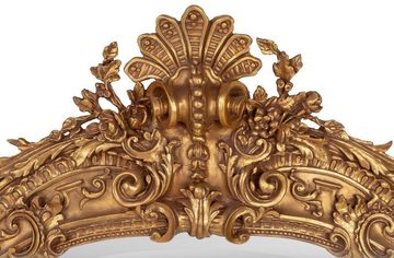 Casa Padrino Barockspiegel Prunkvoller Barock Spiegel Gold 188 x 120 cm mit Engelsmotiven - Antik Stil - Schwere Ausführung