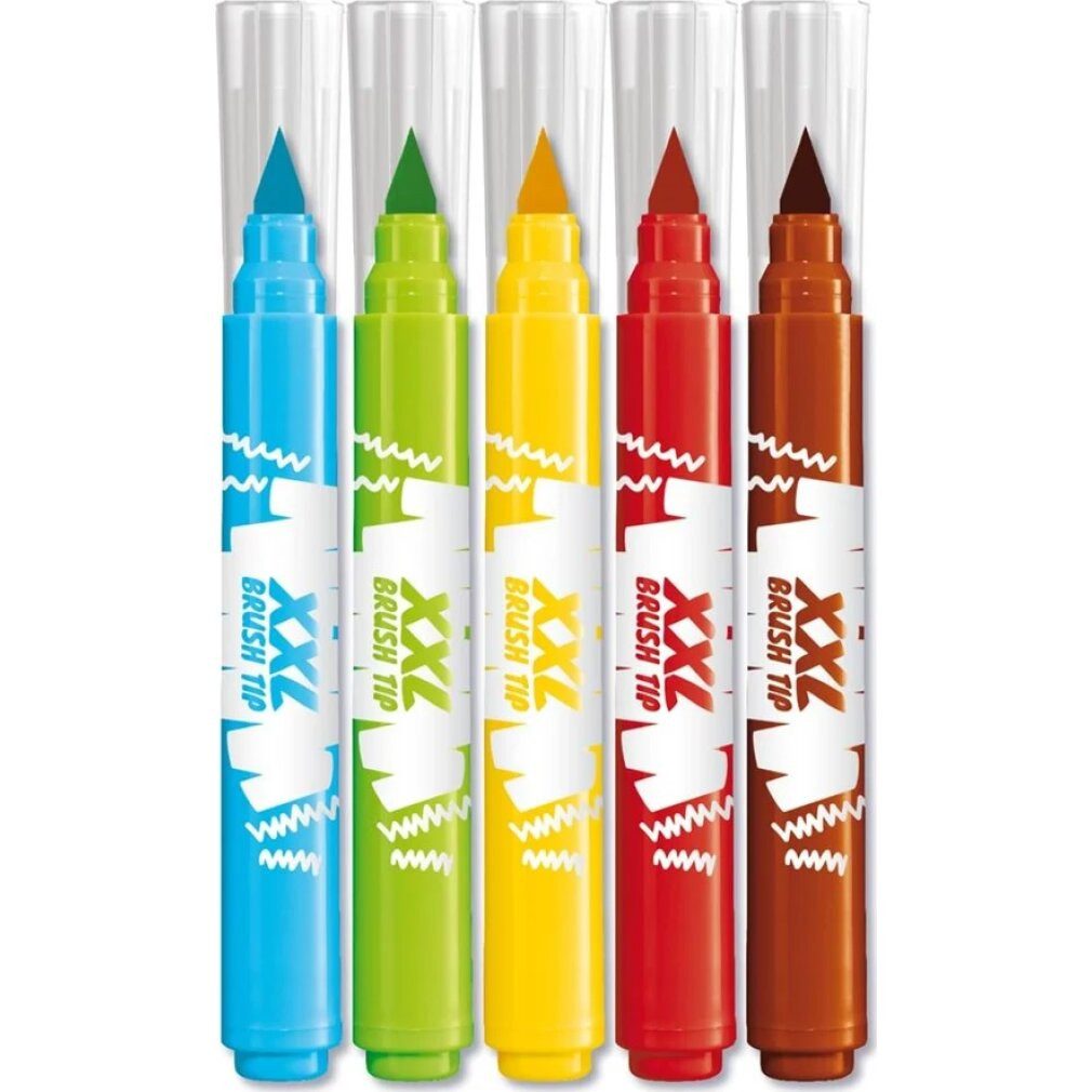 MAPED Filzstift Pinsel-Filzstift Color Peps XXL Brush Tip 5er-Sc leuchtende Farben