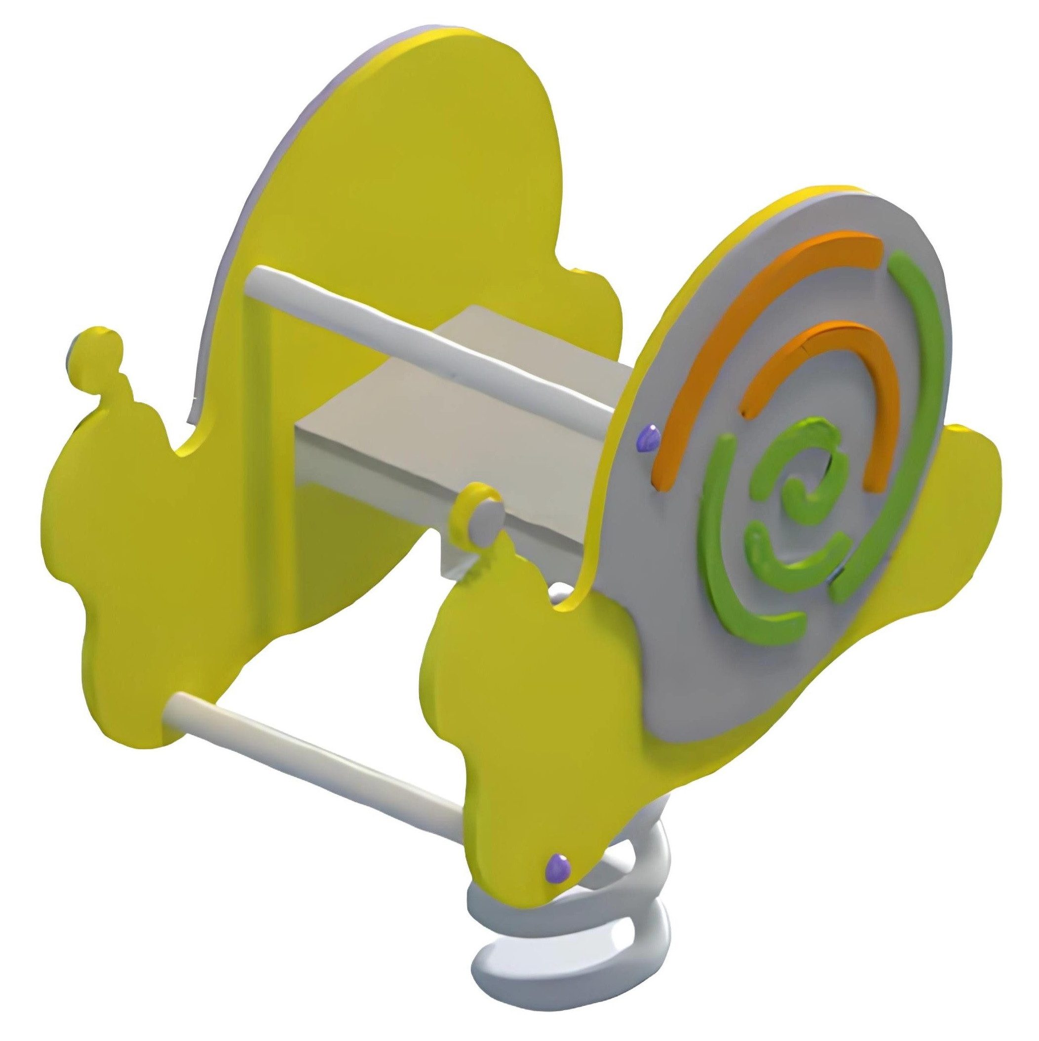 Xlmoebel Federwippe Kinderwippe Spielplatz Schnecke - Babywippe Schaukelgerät Wippe (Federwippe) Hergestellt in Europa