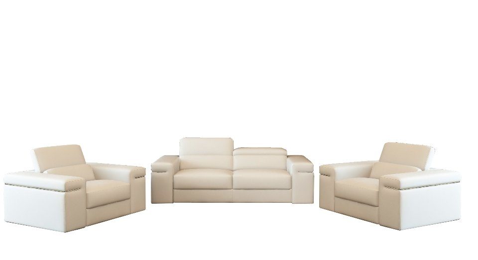 Couchen Sofa Couch Made Sitz 3 Polser in Europe Leder Sofas JVmoebel XXL Sitzer Big 3-er,