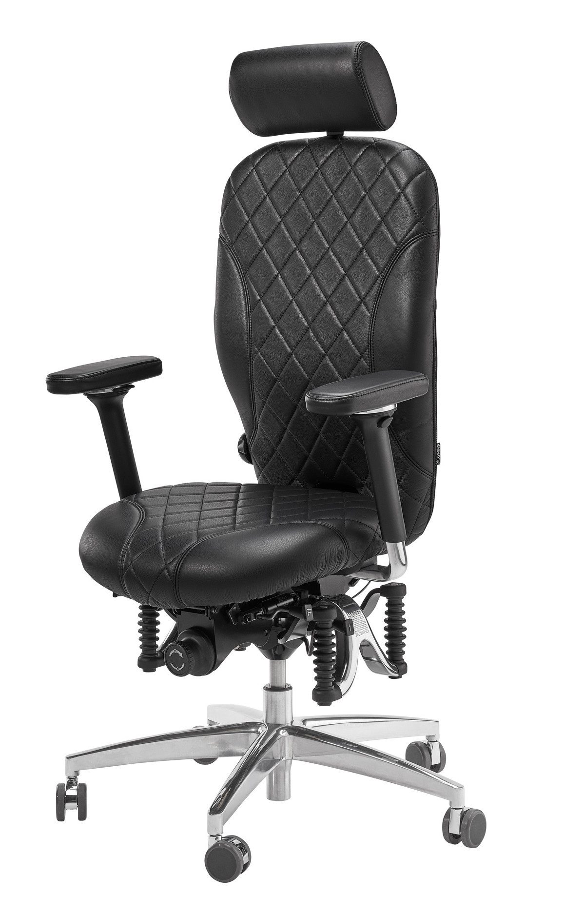 Haider Bioswing Bürostuhl SALE, Bioswing 460 iQ Bestseller Raute Leder schw