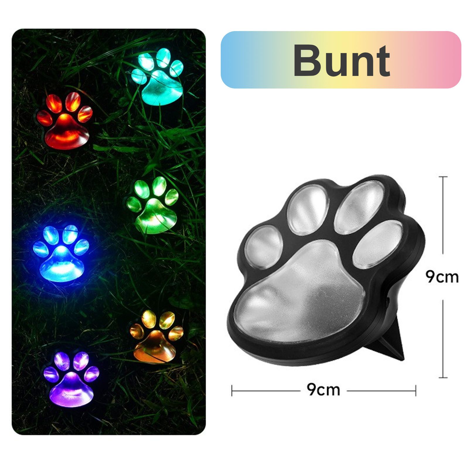 QUBEBU LED Gartenleuchte 3/6x LED Solarleuchte Garten Bodenleuchte Katzenkrallen Gartenstrahler, Solarleuchten Solarlampen für Außen Garten Patio Gehweg, Wetter – Bild 2 von 5