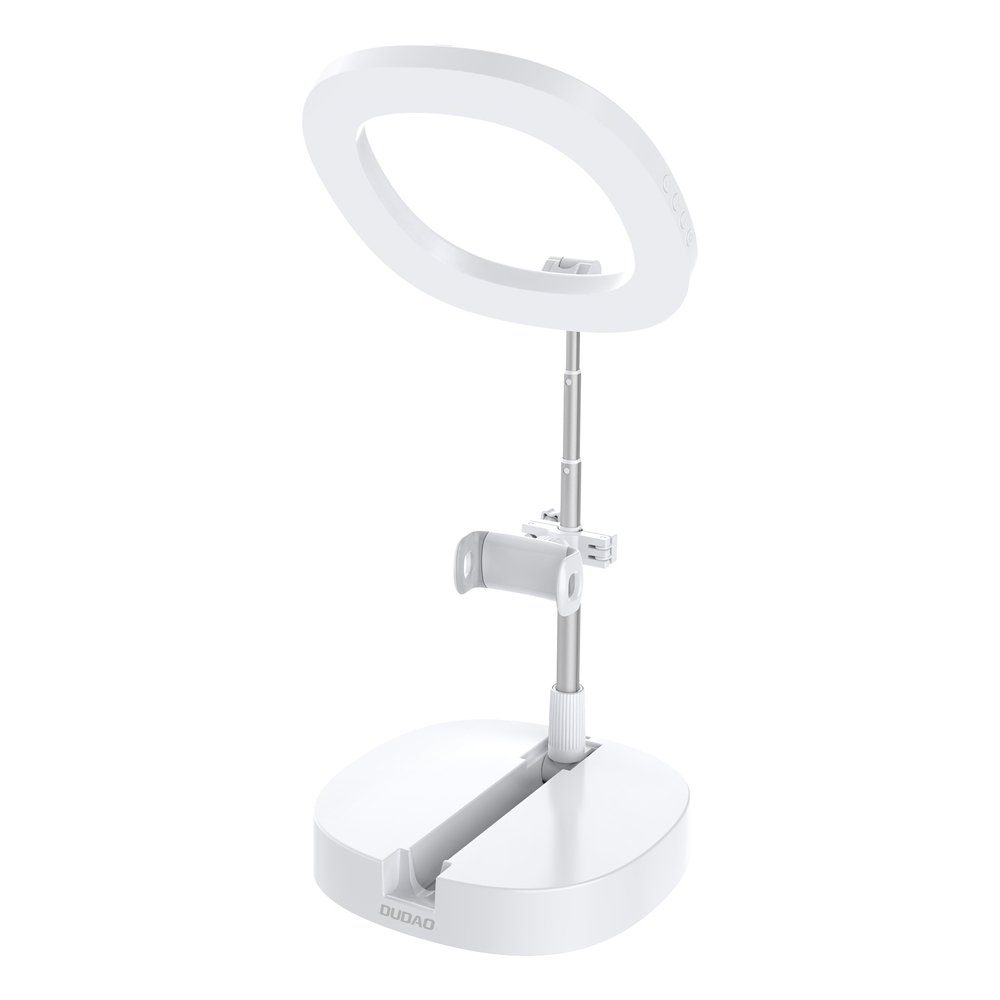 Dudao LED Ringblitz Stativ Kit für Live Streaming Ringlicht Weiß Handy -Halterung