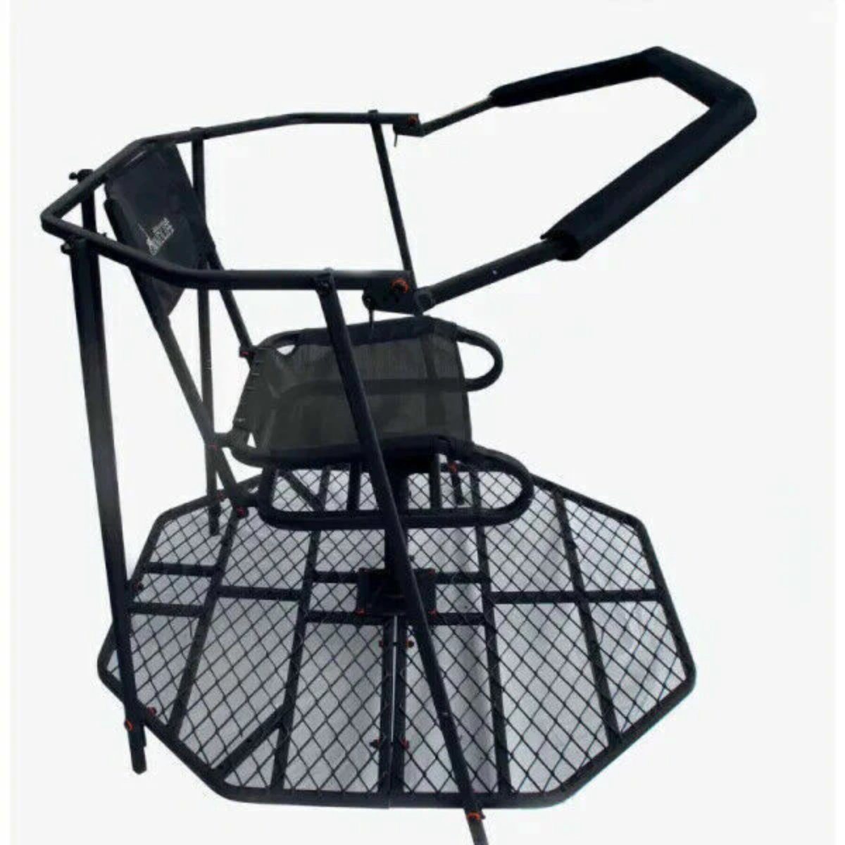 Habee Stuhl Hochsitz “MATTERHORN 360 Grad” mit umlaufender Auflage, Ansitzleiter, hochwertig pulverbeschichtet, stabil, witterungsbeständug