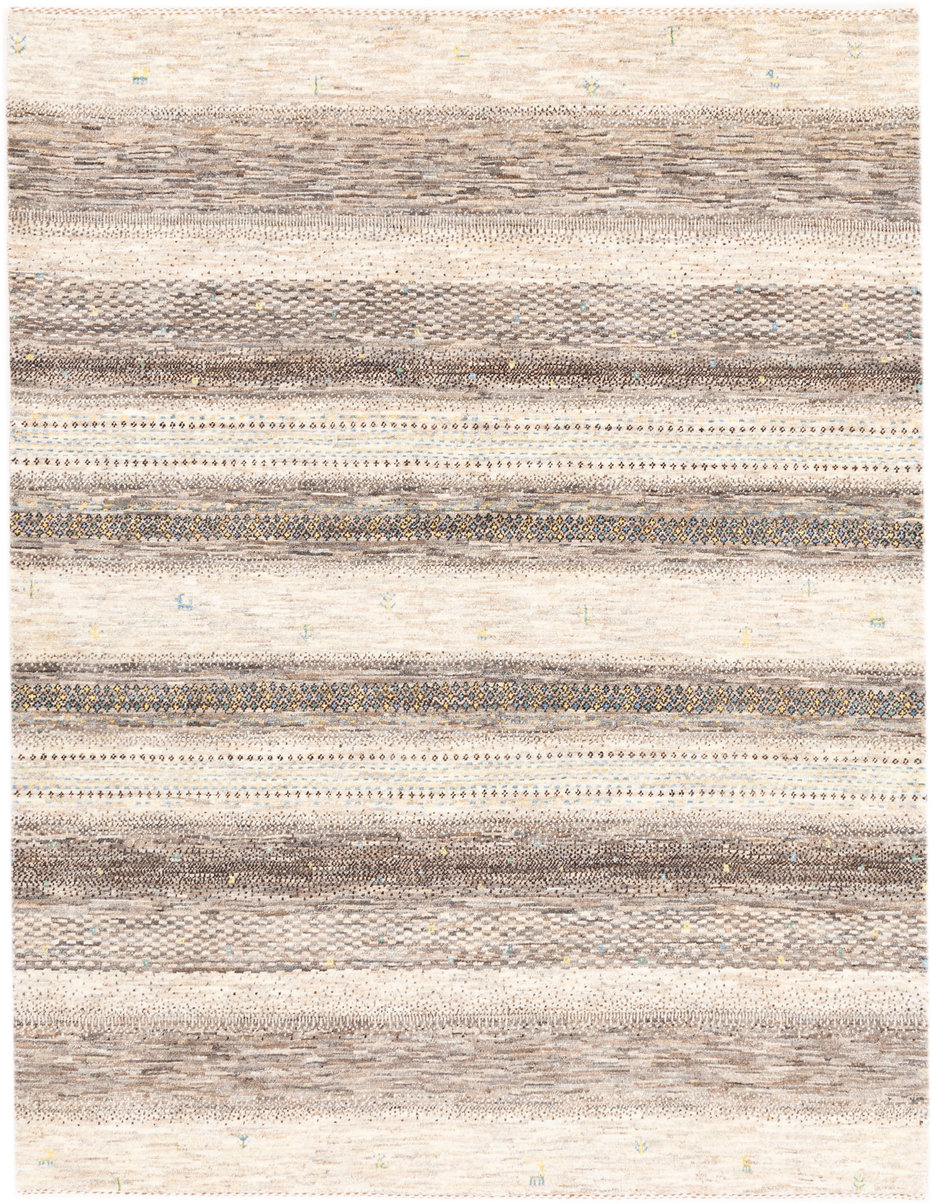 CABBEL Wollteppich Handgeknüpfter Perser Lori Wollteppich Beige Allover 152x196 cm, Rechteckig, Höhe: 20 mm, Handgeknüpftes Unikat aus 100% Wolle – langlebig und natürlich