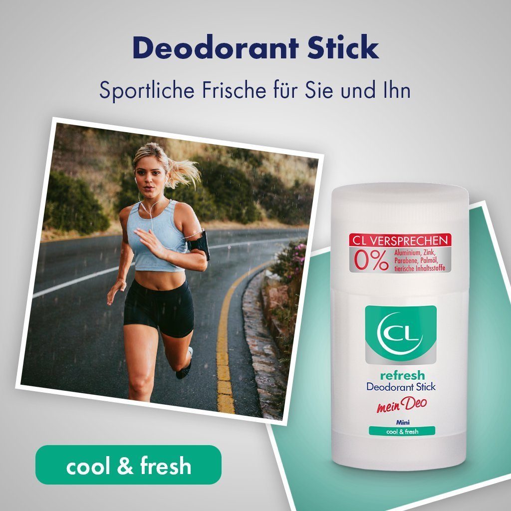 CL Deo-Stift refresh Deodorant mit 1-tlg. ml Stick, 25 Stick Wirkung Deo - kühlender