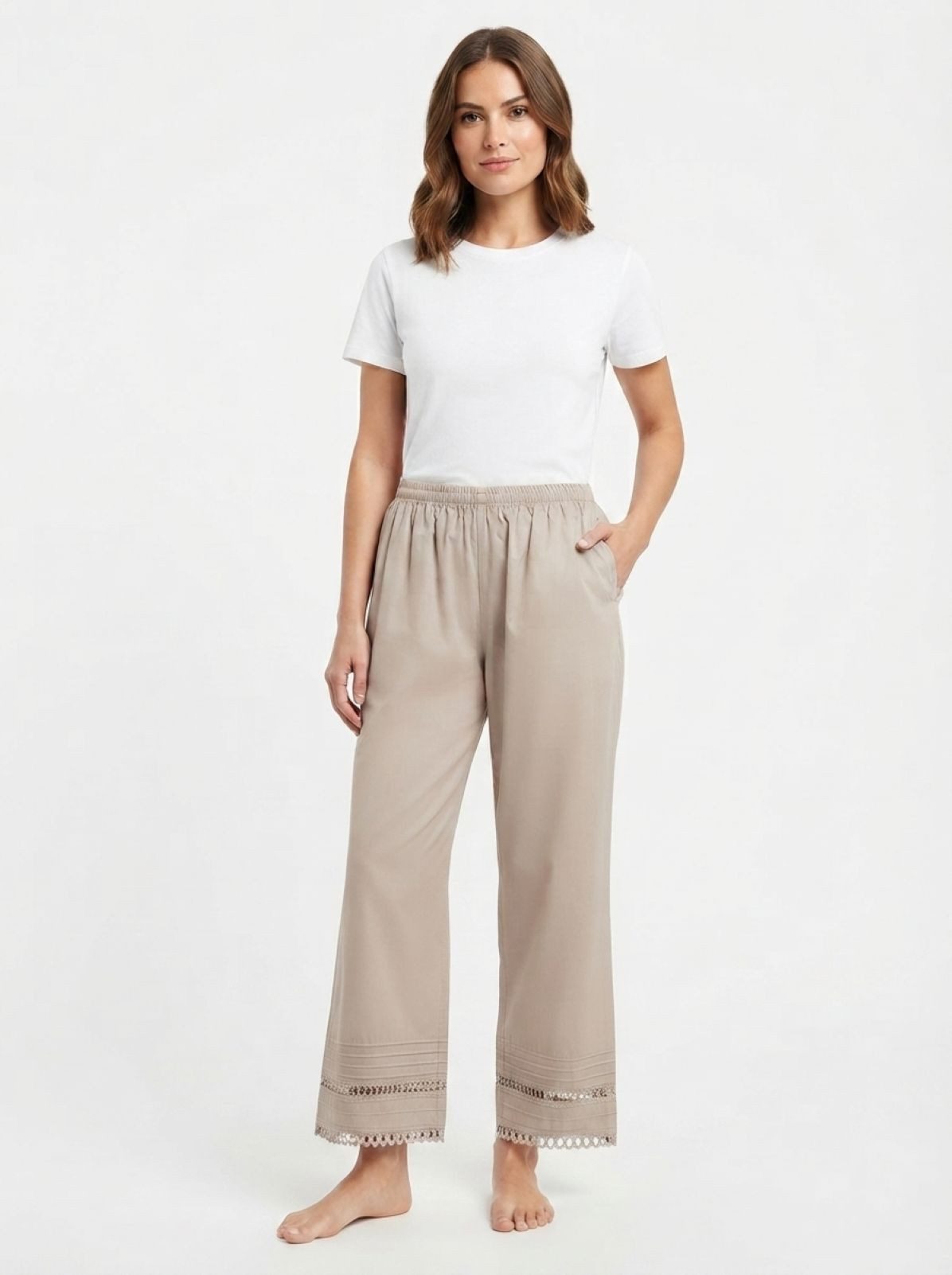 PfauGermany Pyjamahose SEPIA Lace