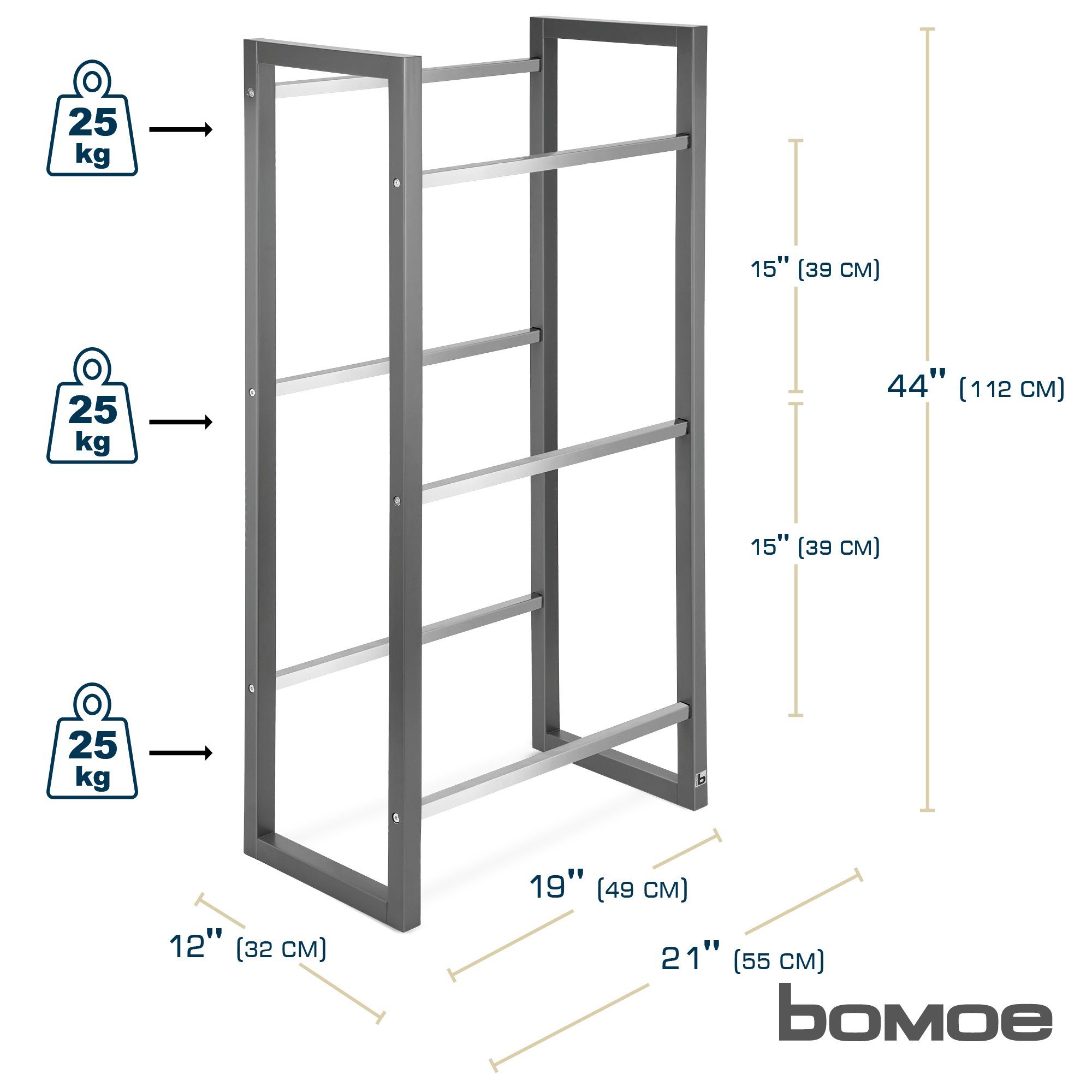 bomoe Regal Mattis, Getränkekistenregal, 55x32x112cm günstig online kaufen