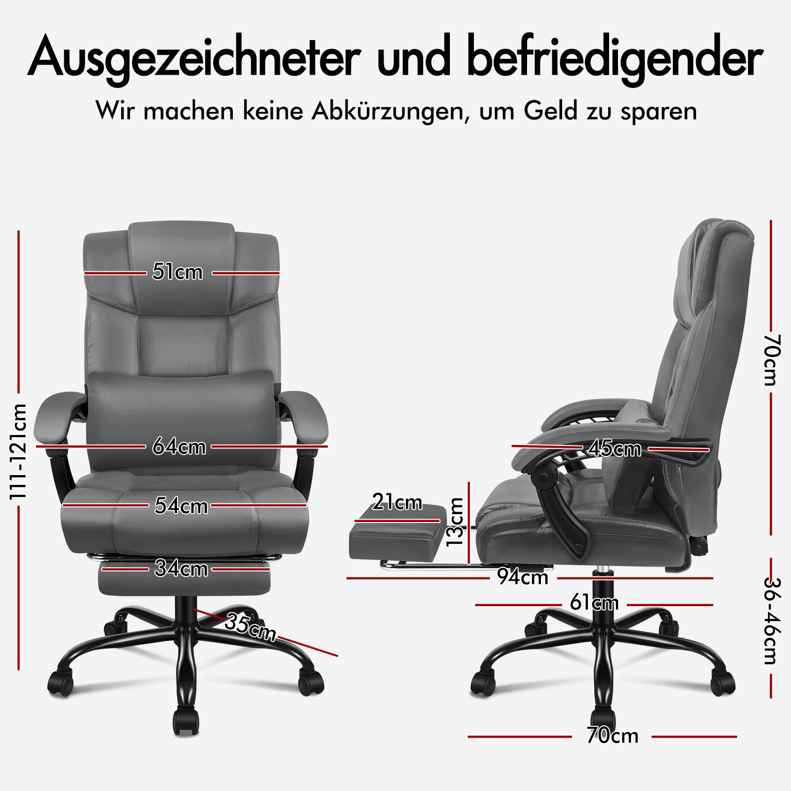 ALFORDSON Bürostuhl Ergonomische Gamingstuhl mit hoher günstig online kaufen