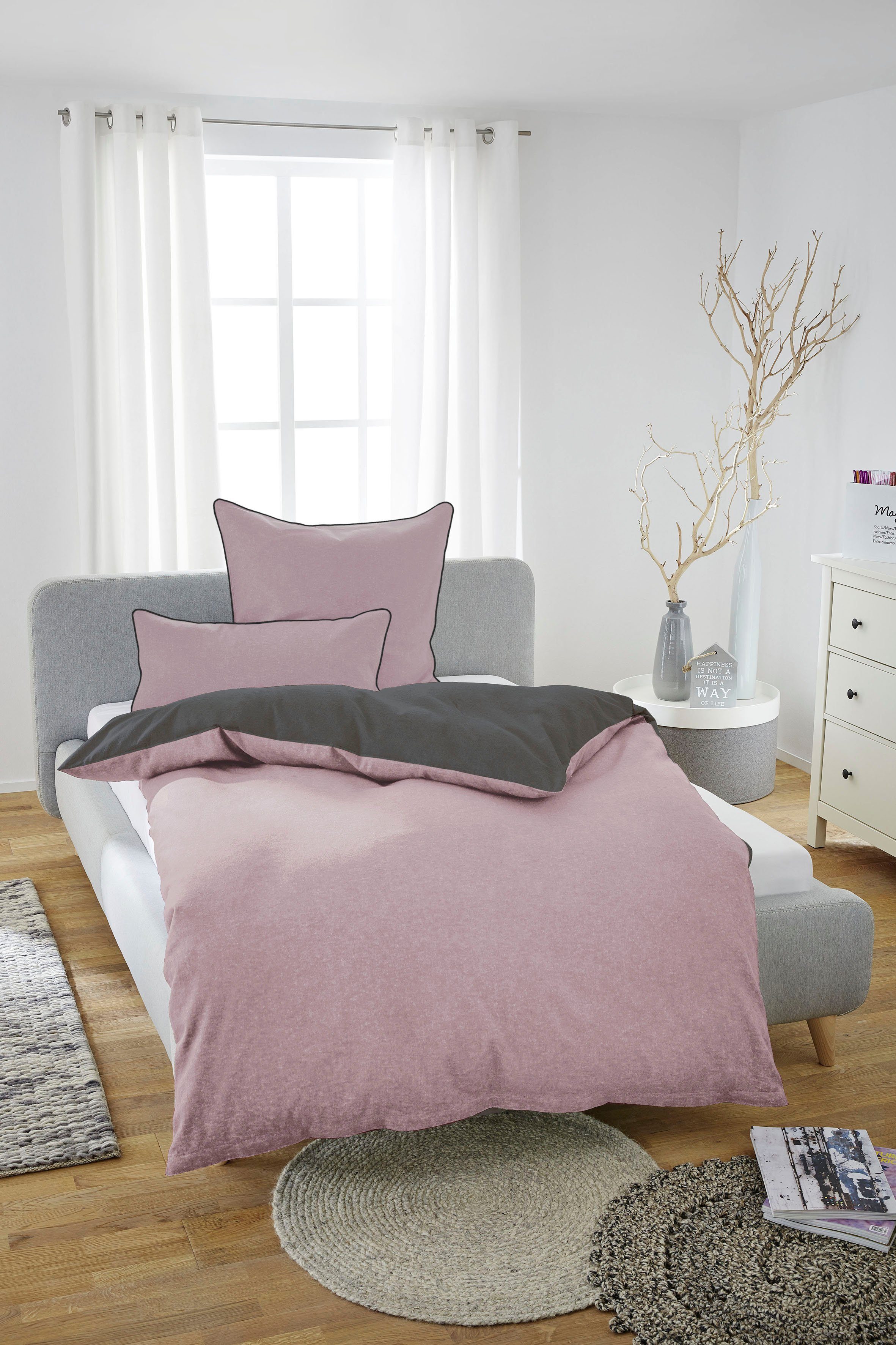 Biberna Wendebettwäsche »Hermal«, aus weicher, wohlig warmer Flanell (Biber günstig online kaufen