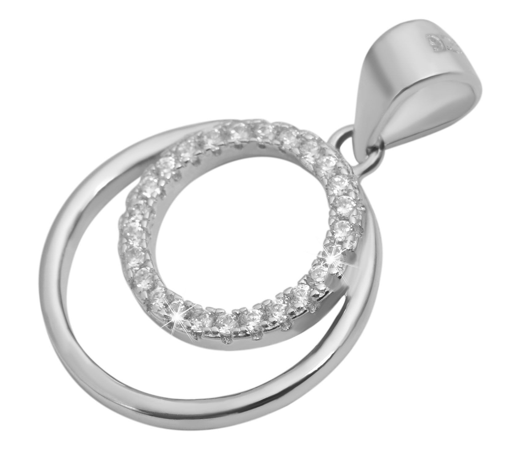 Kettenanhänger Anhänger aus 925 Silber mit Zirkonia