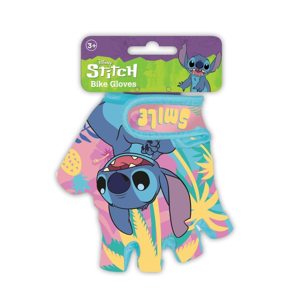 Seven Polska Fahrradhandschuhe Disney STITCH, Größe S, fingerloser Schutz-Handschuh