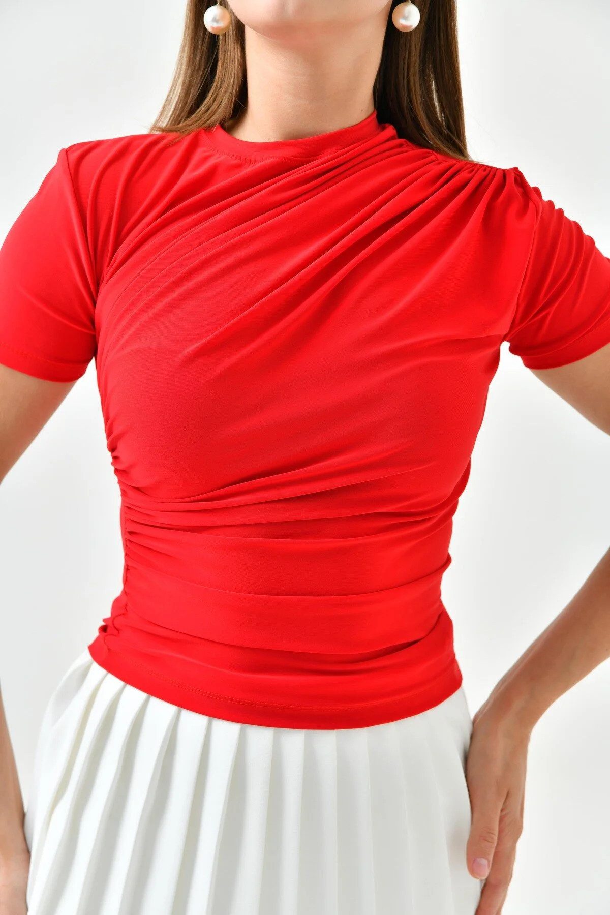 WOMAN VISION Blusentop Kurzarmbluse günstig online kaufen