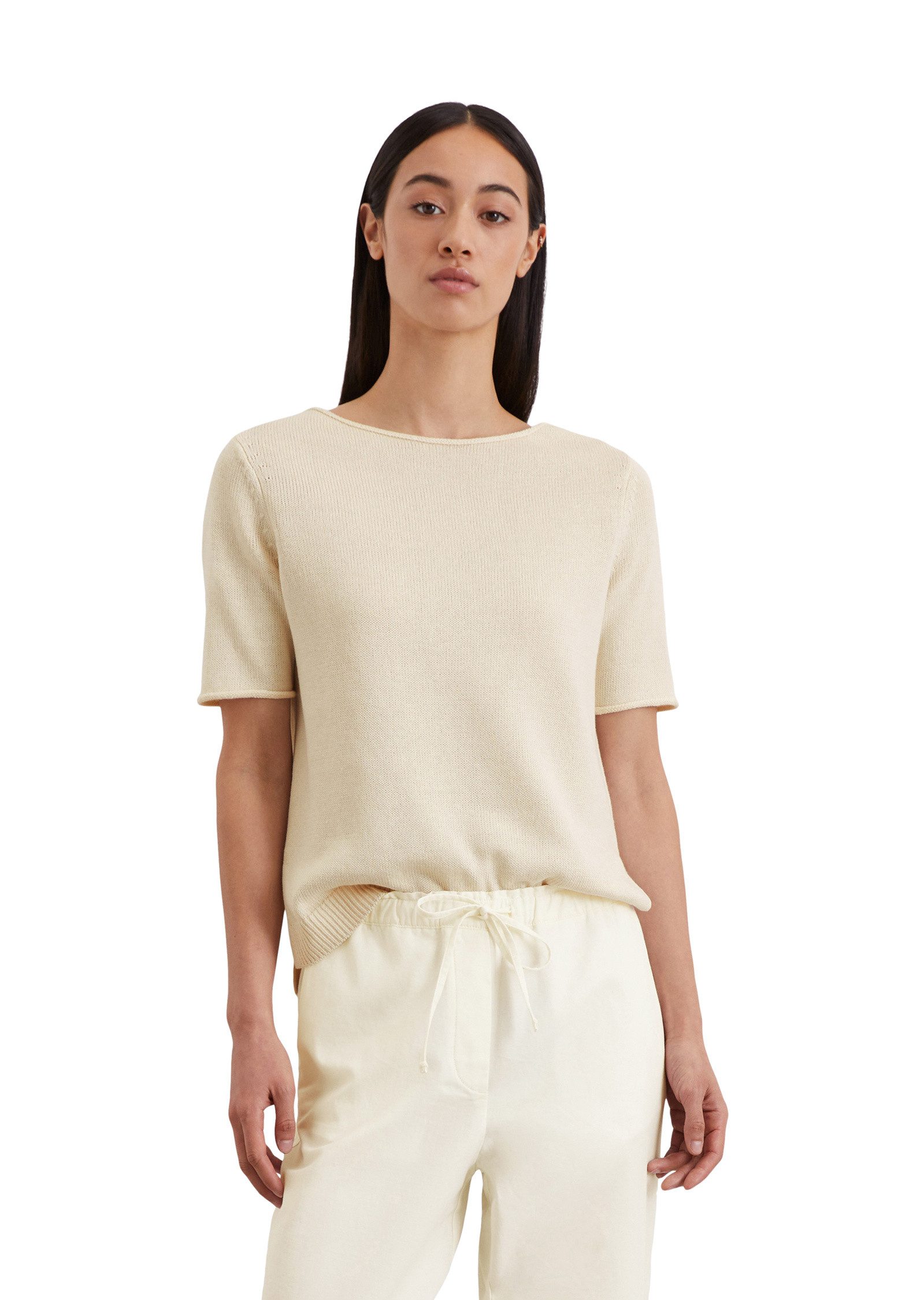 Marc O'Polo Strickpullover aus Organic-Cotton-Leinen-Mix günstig online kaufen