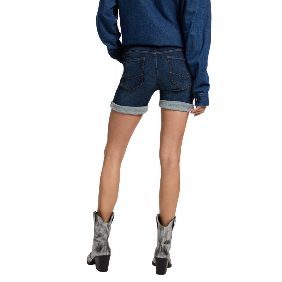CROSS JEANS® Jeansshorts Zena A514-076 / 077 Light Mid Blue oder Dark Blue 5-Pocket Style