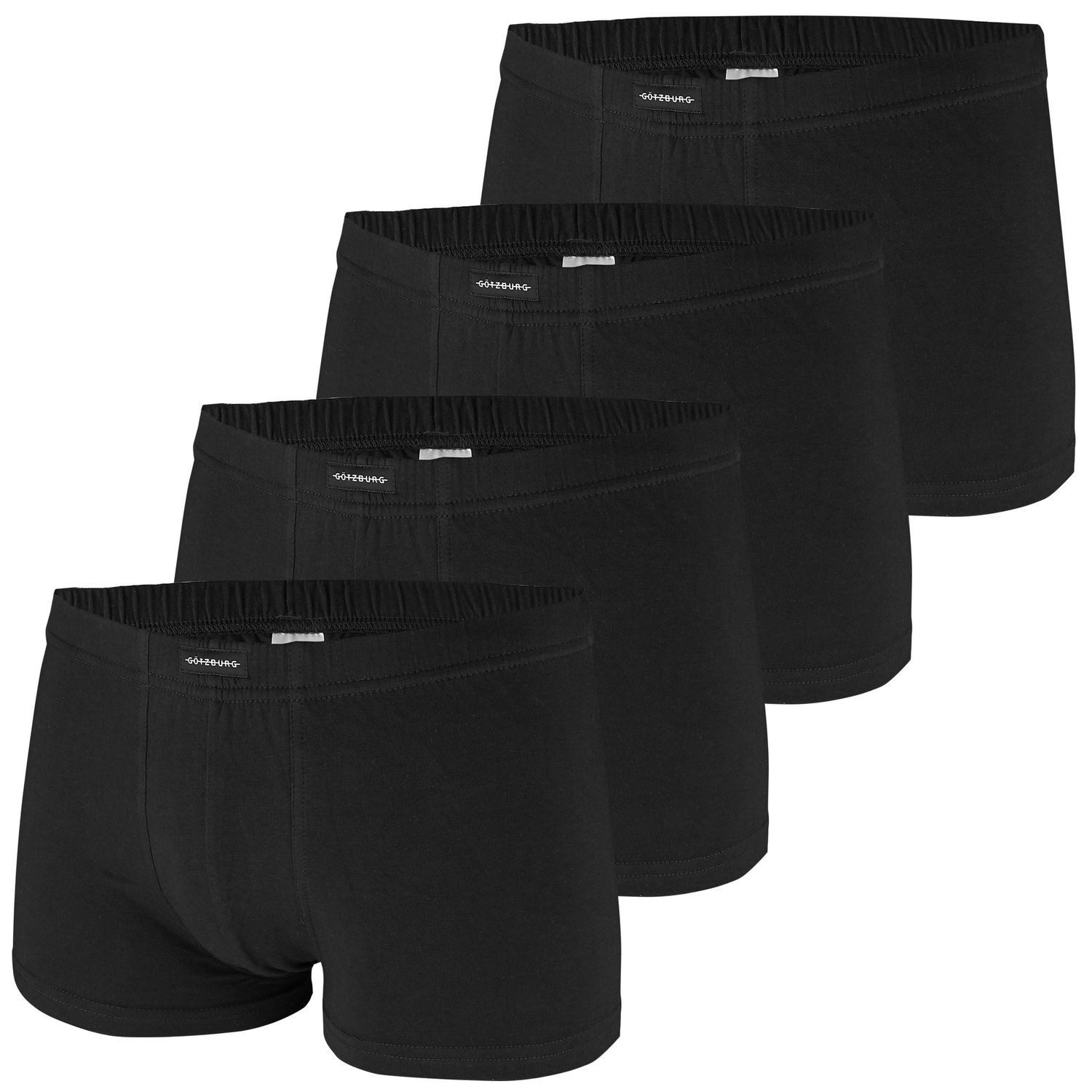 GÖTZBURG Boxershorts Basic mit Komfortbündchen im 4er Pack