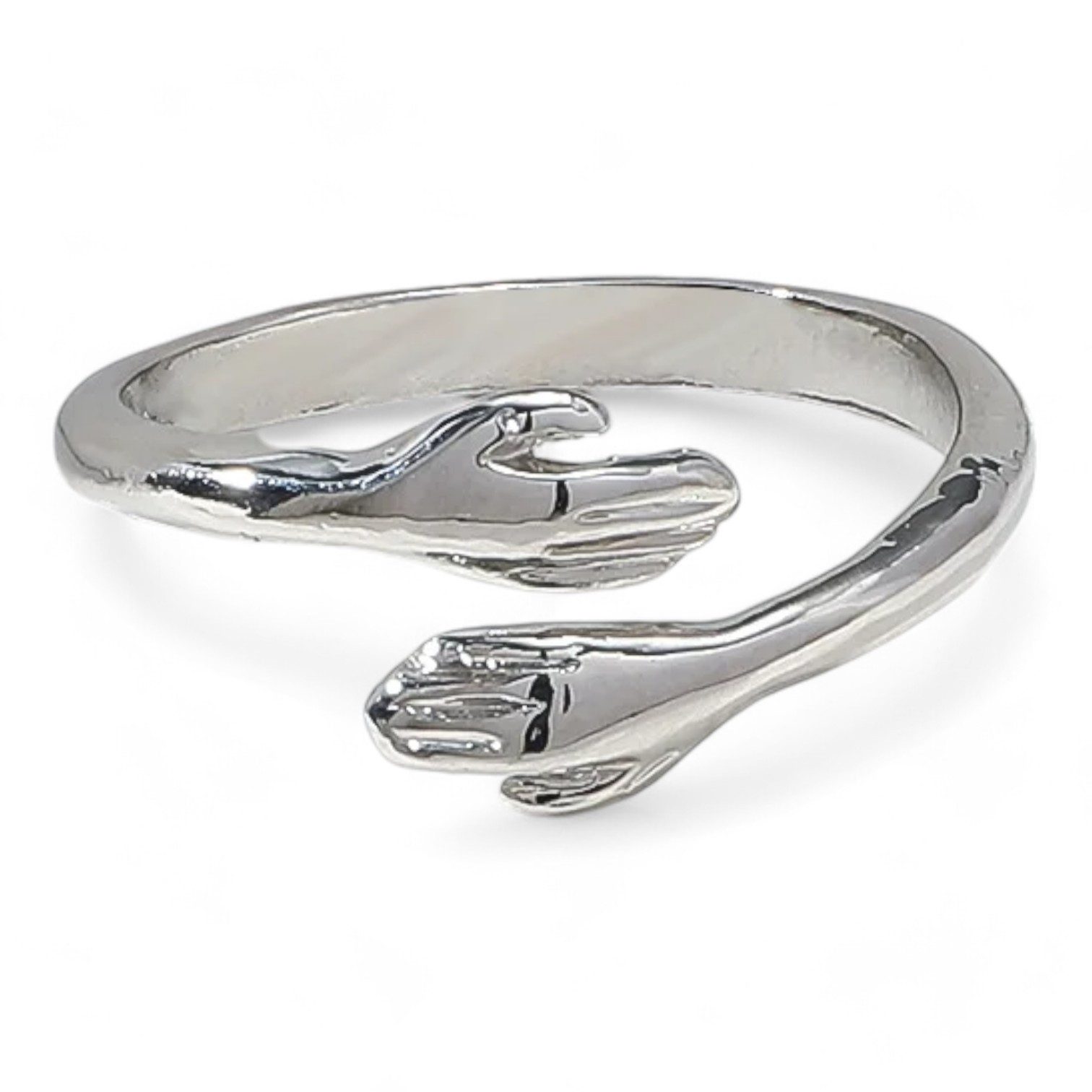 Eyecatcher Fingerring Verstellbare Umarmungsringe aus Kupfer in Gold- und S günstig online kaufen