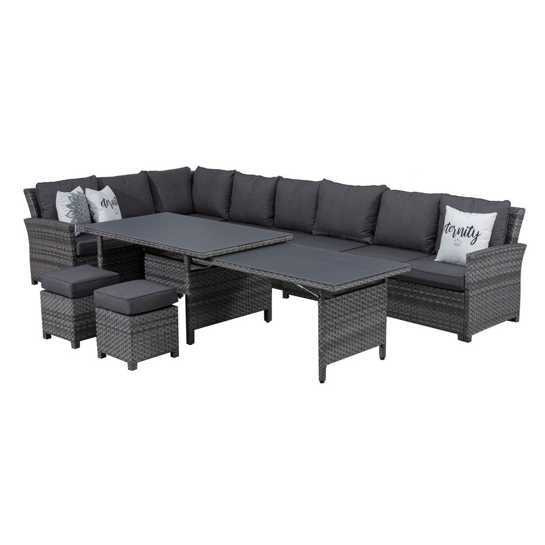 MANDALIKA Garden GartenloungeSet Dining Lounge Set Havanna Prestige XXL