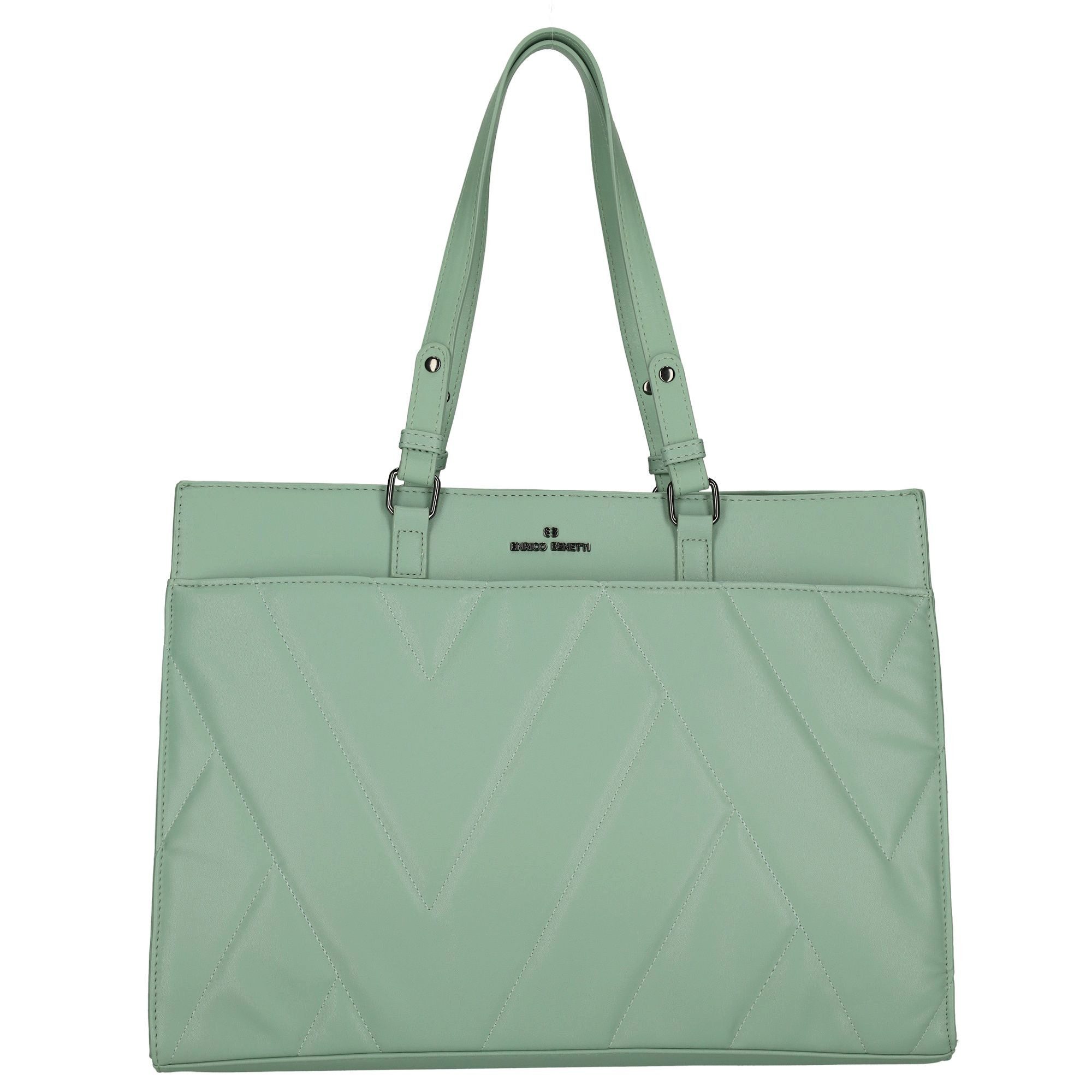 Christian Wippermann Umhängetasche Große Damen Tasche Schultertasche Bag Leder Optik (1 tlg), Handtasche