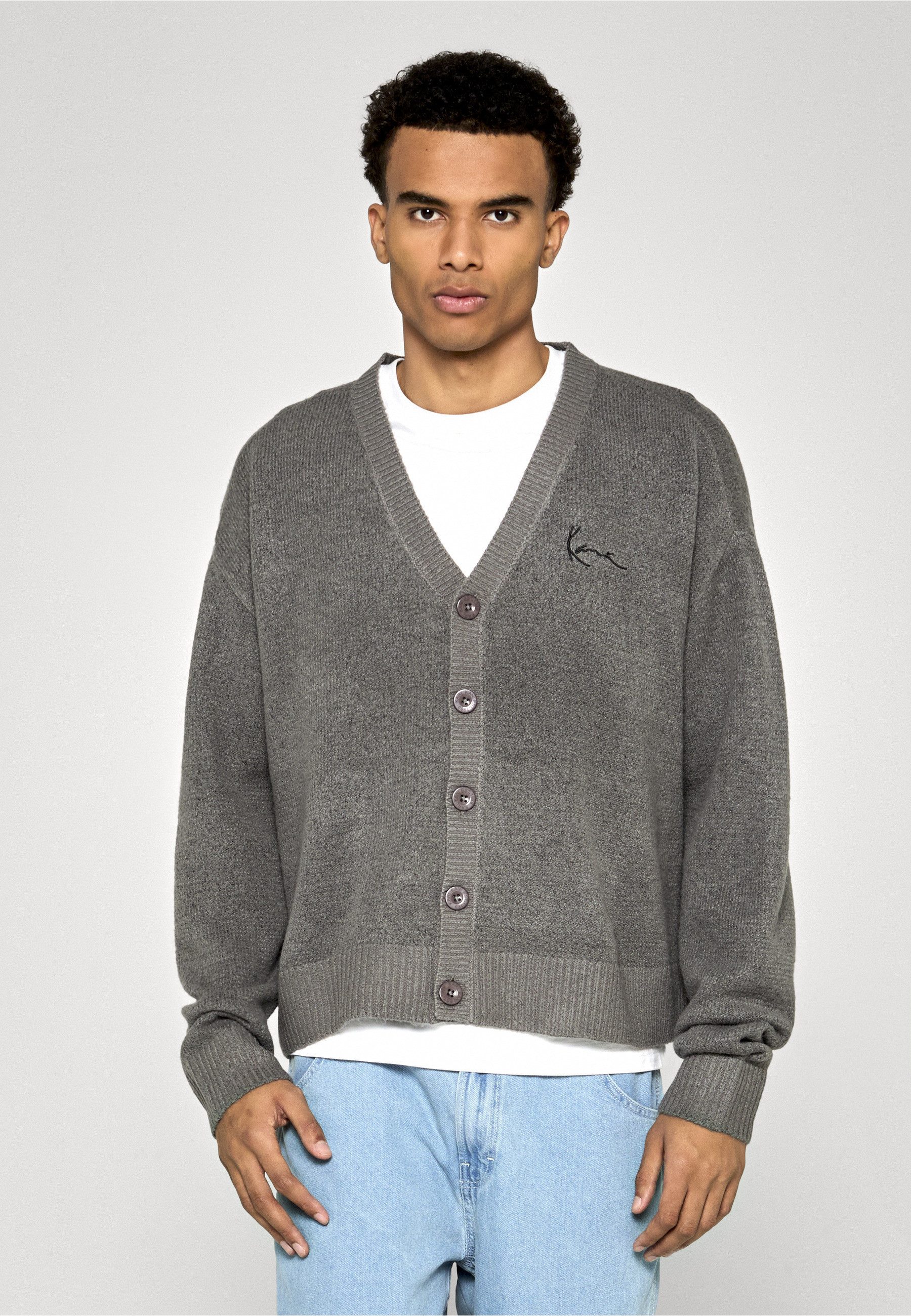 Karl Kani Cardigan Karl Kani Signature Knit Cardigan (1-tlg)