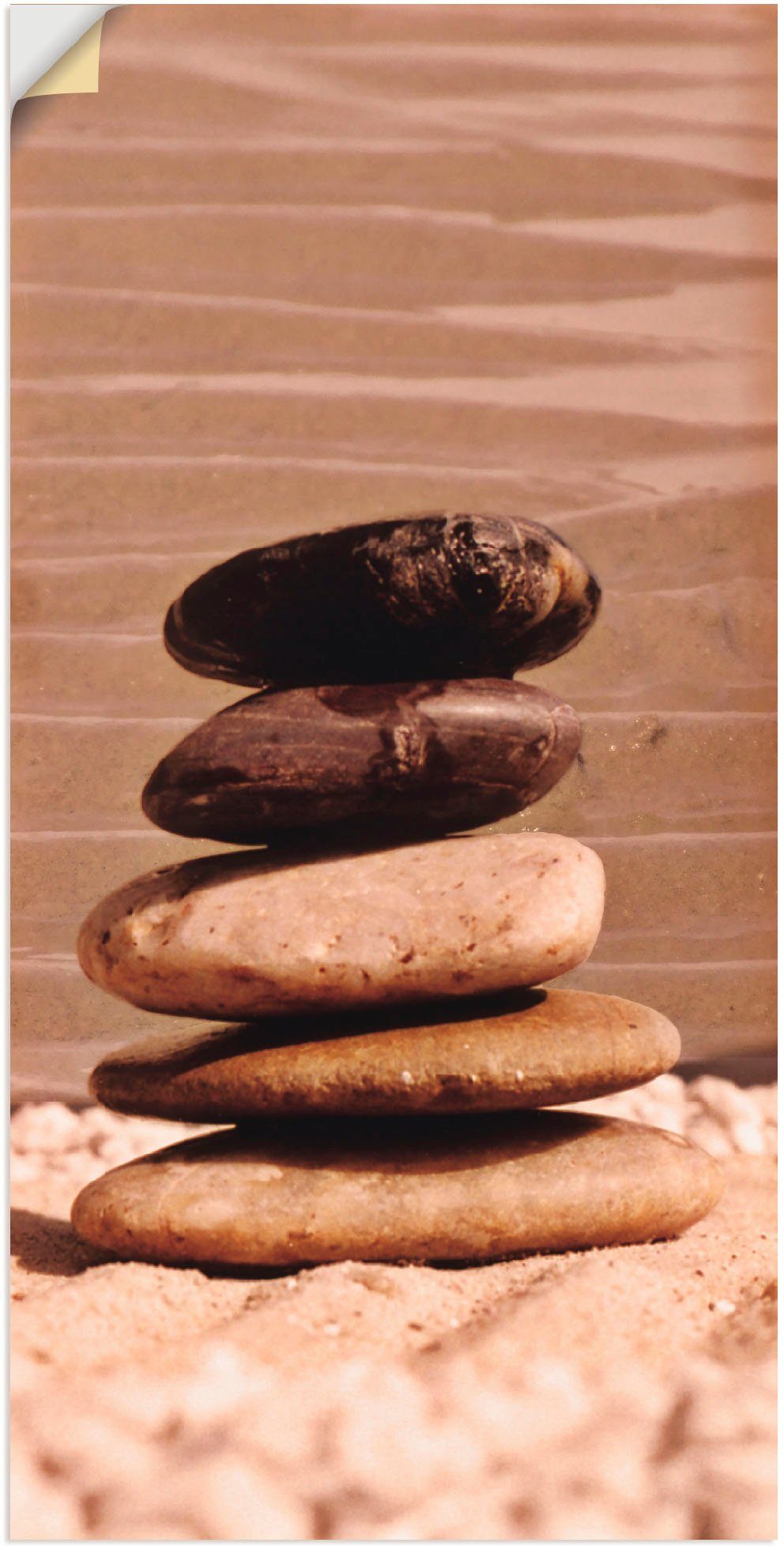Artland Wandbild Steine, Zen (1 St), als Alubild, Leinwandbild, Wandaufkleber oder Poster in versch. Größen