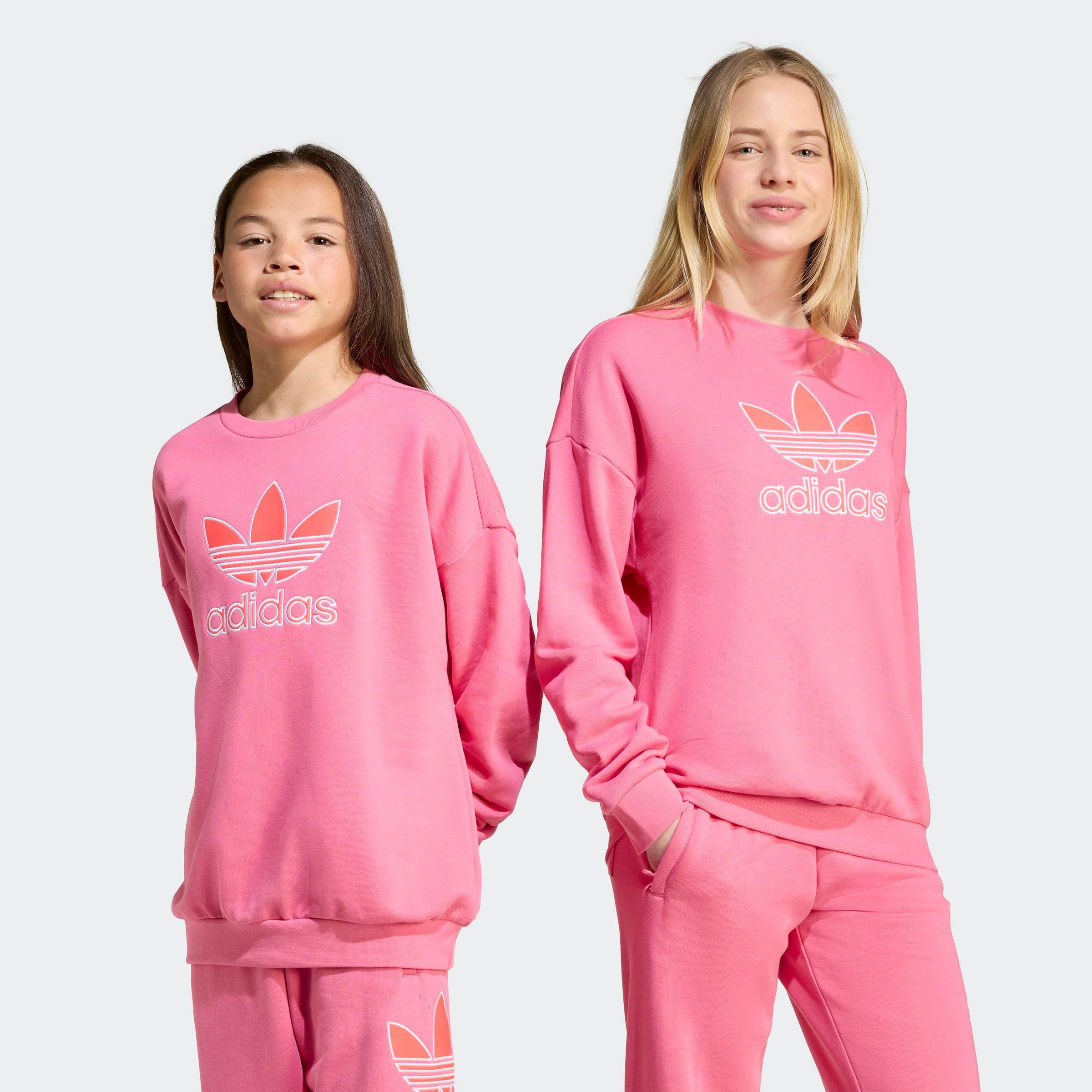 adidas Originals Sweatshirt TREFOIL KIDS sportlicher Stil, lockerer Schnitt, aus Baumwollmischung