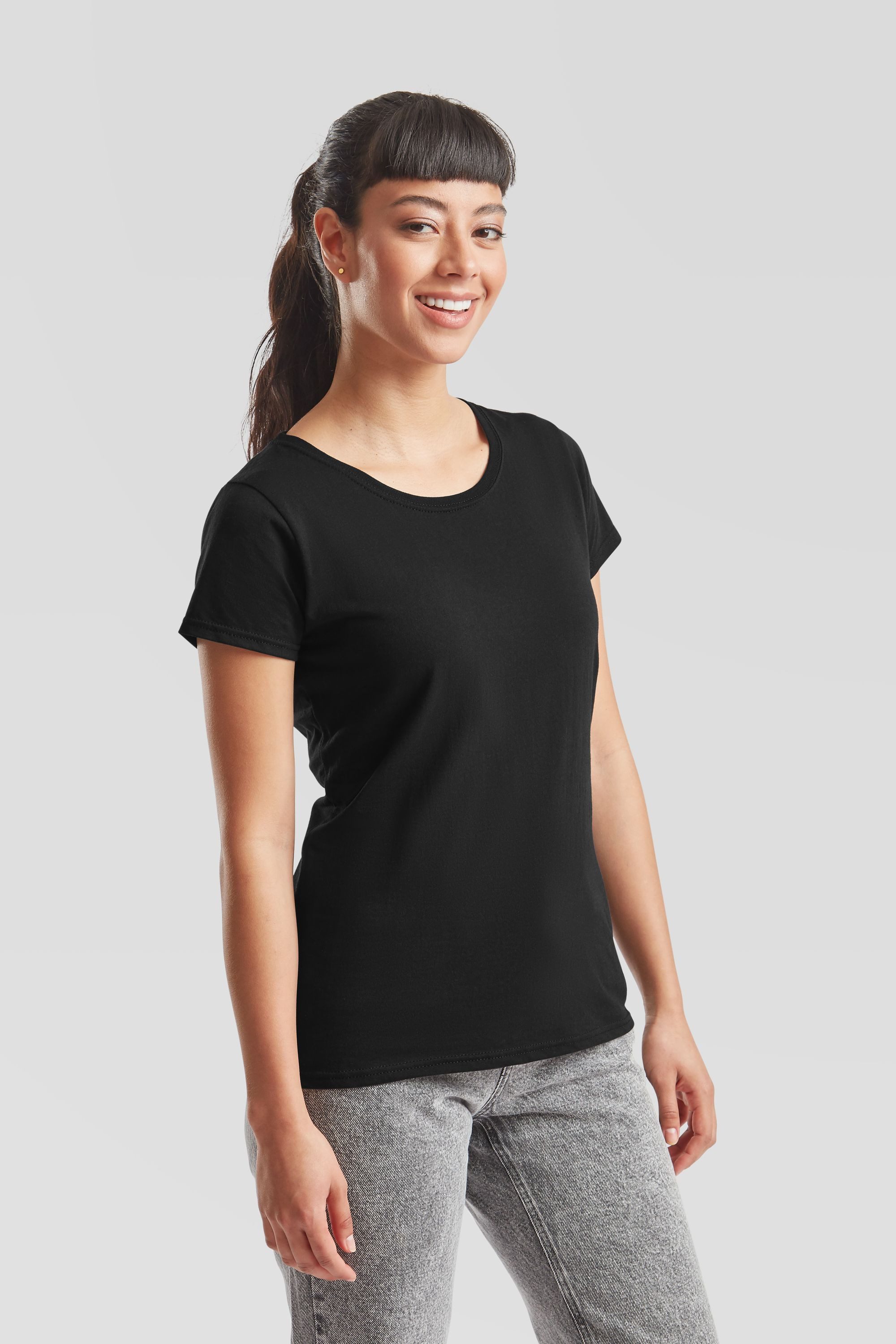 Fruit of the Loom Rundhalsshirt Fruit of the Loom Original T Lady-Fit