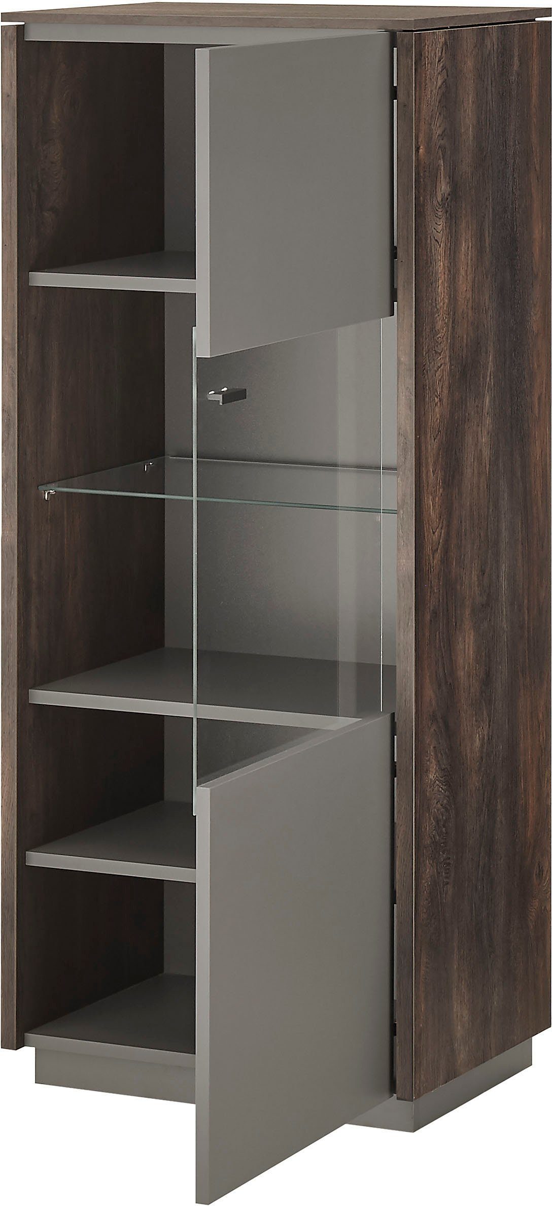 INOSIGN Höhe 130 LARGO Soft-Close-Funktion, cm ca. Vitrine