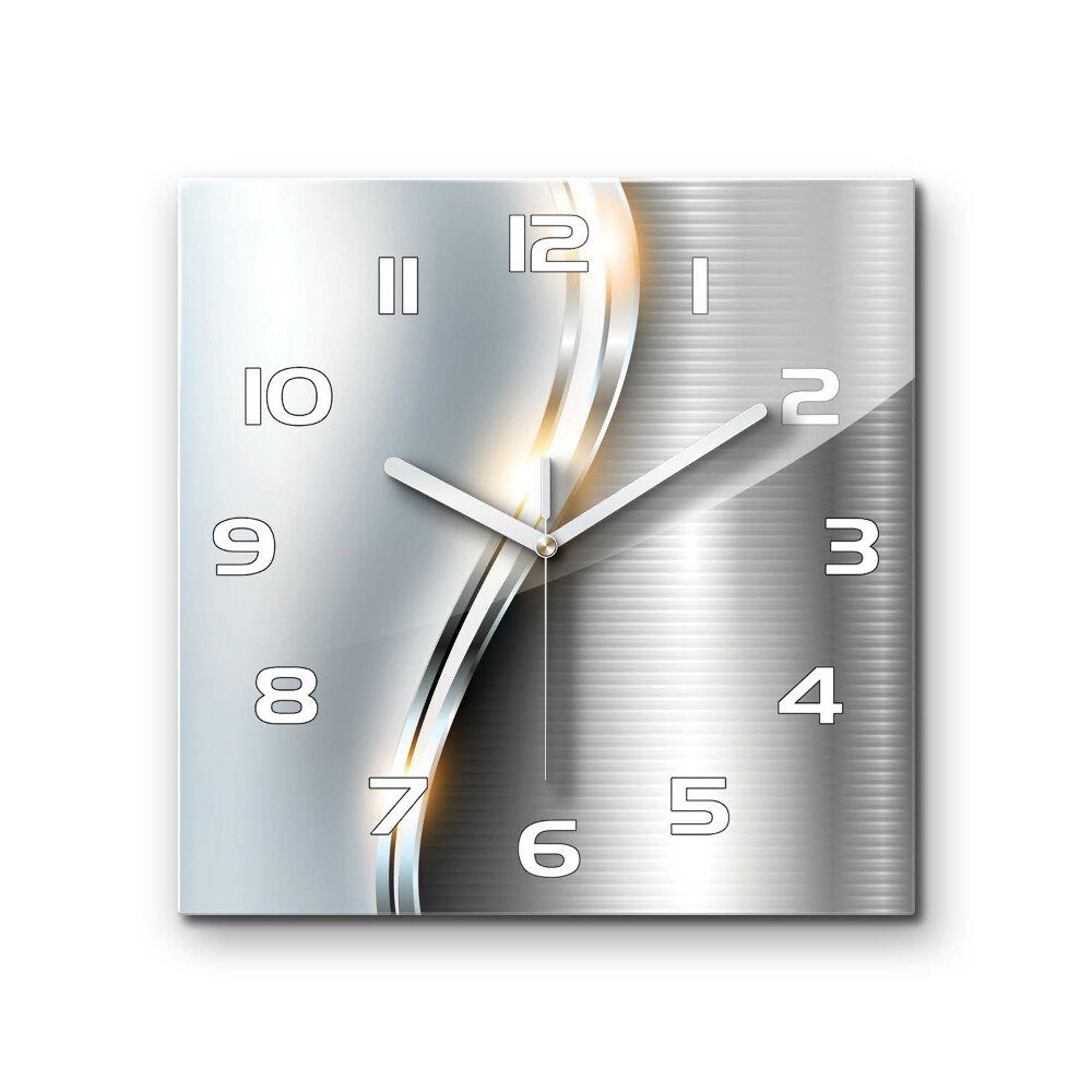 cm Küche Wanduhr Uhr) Glasuhr cm Metallabstraktion Uhr (Analog, Tulup Salon 30 30 Stille x
