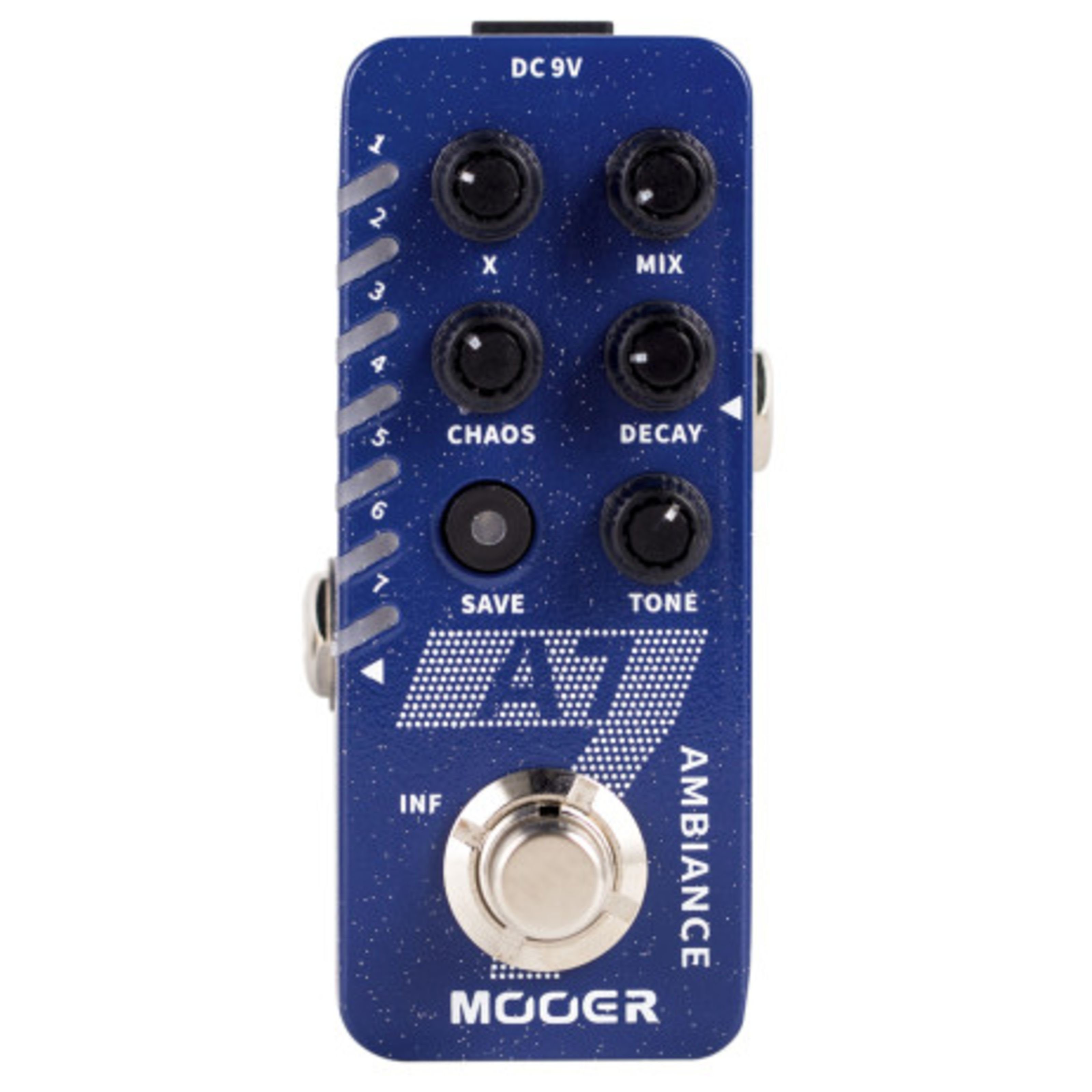 Mooer Audio Musikinstrumentenpedal, (Effekte, Delays/Echos/Reverb), A7 Ambiance - Effektgerät für Gitarren