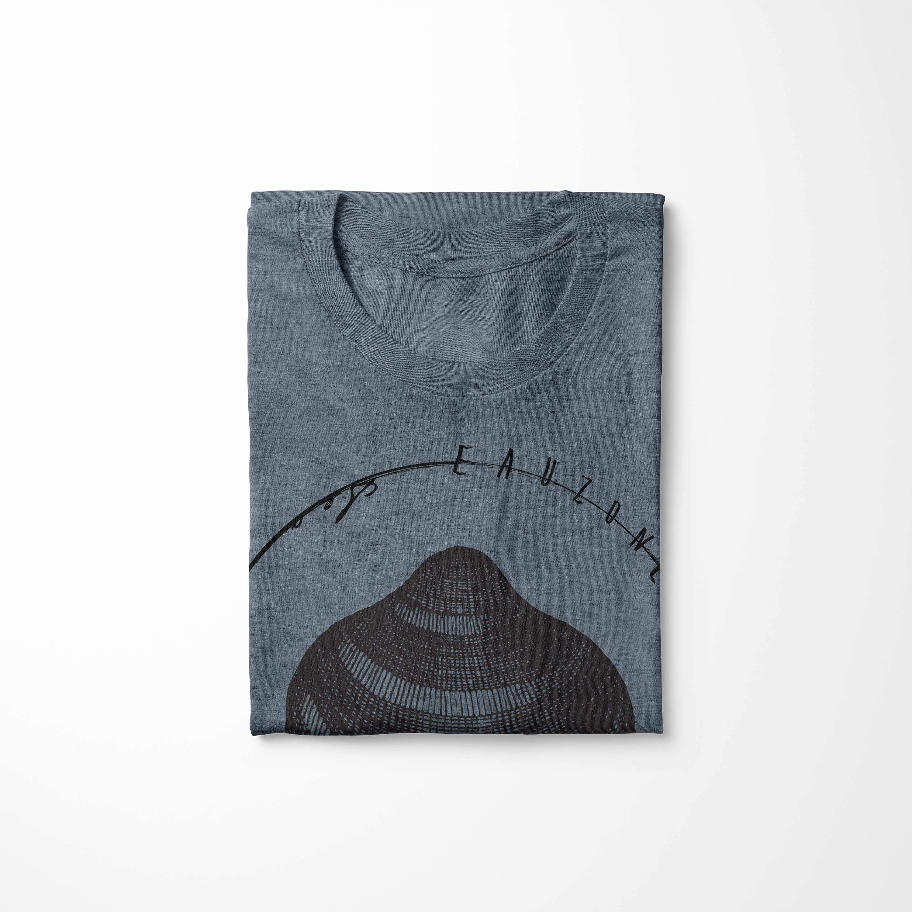 Sinus feine Sea Struktur Tiefsee Art / Serie: Creatures, Sea Indigo und sportlicher Fische T-Shirt - Schnitt 063 T-Shirt