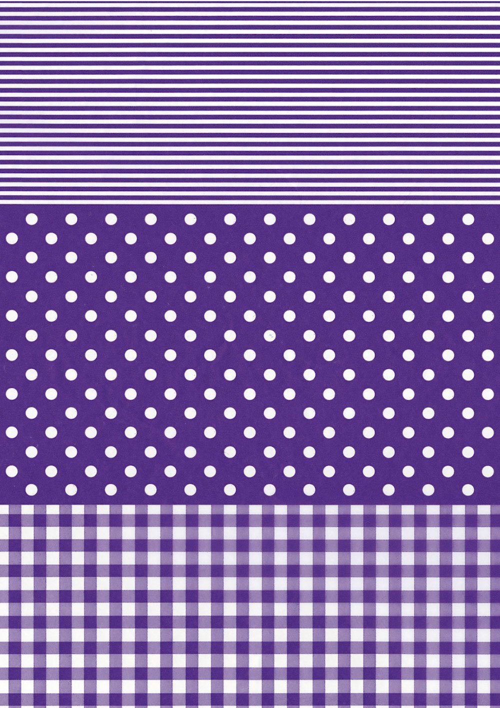 488 H-Erzmade Décopatch-Papier Streifen/Punkte/Karo violett Zeichenpapier