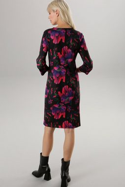 Aniston SELECTED Jerseykleid mit Blumendruck in Knallfarben