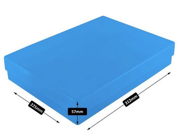 WestonBoxes Aufbewahrungsbox Variocolors A4 Aufbewahrungsbox blau transparent 312x225x57mm