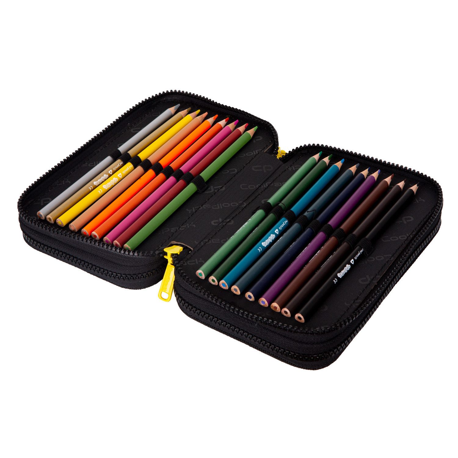 CoolPack Federmäppchen, Dreifach-Schulmäppchen mit Zubehör